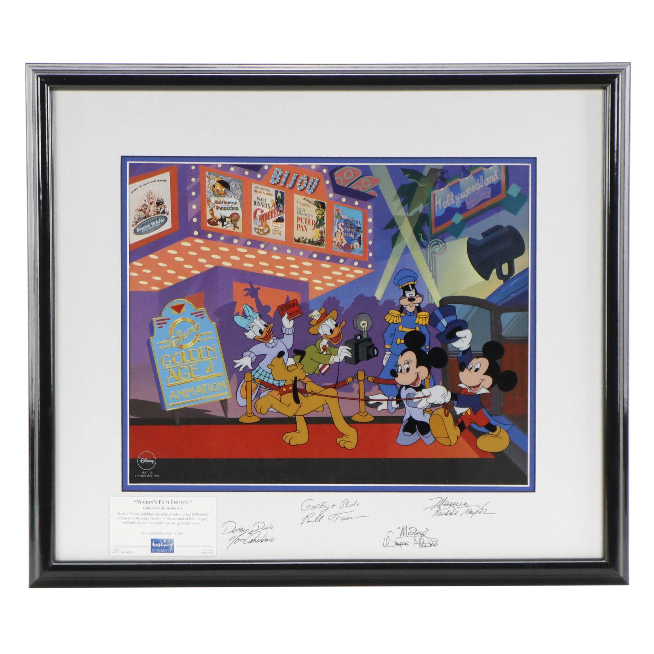 Disney Mickey Mouse Sericel "Mickey's Film Festival," 1999