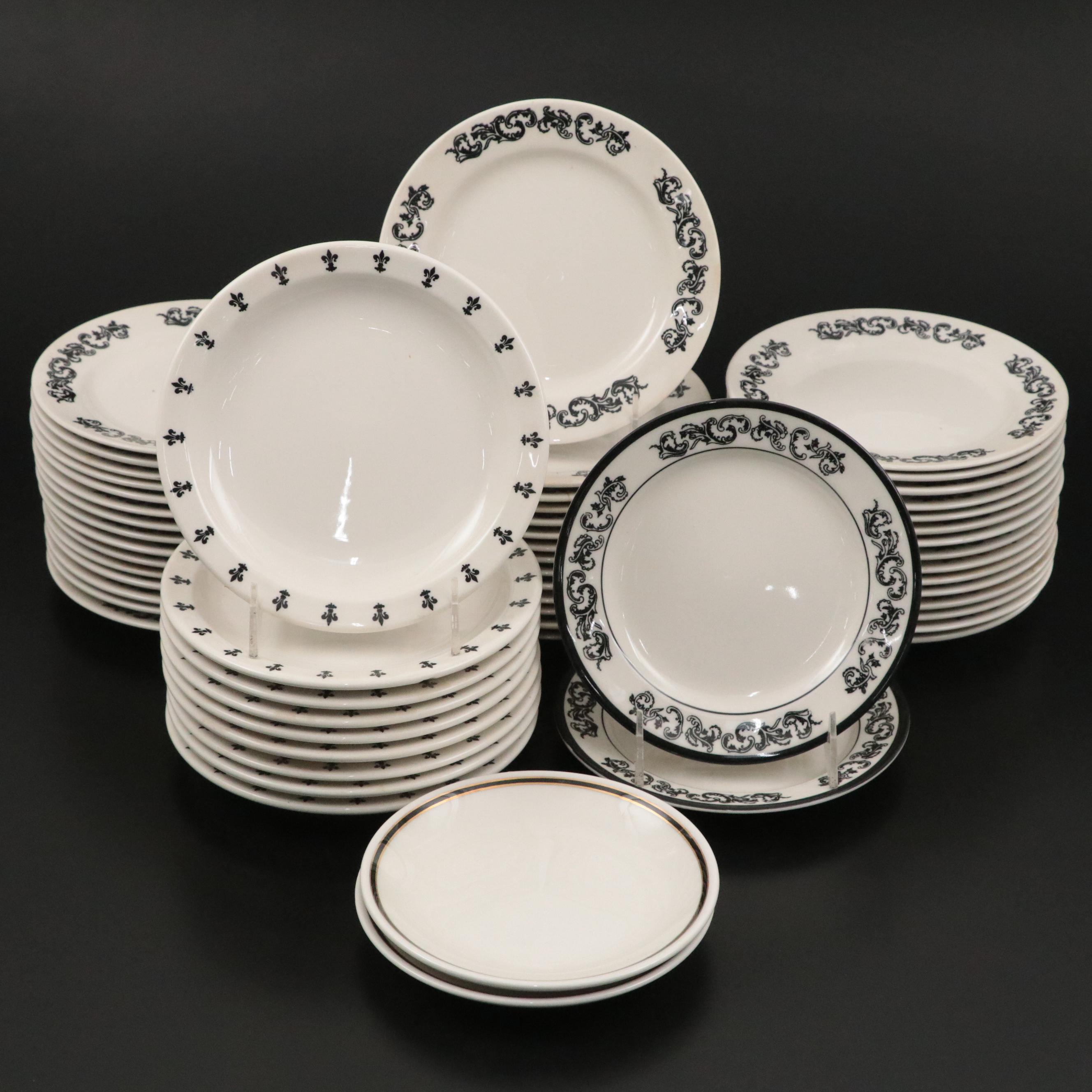 Homer Laughlin "Old Gothic Black" and Other Dinnerware, 1969