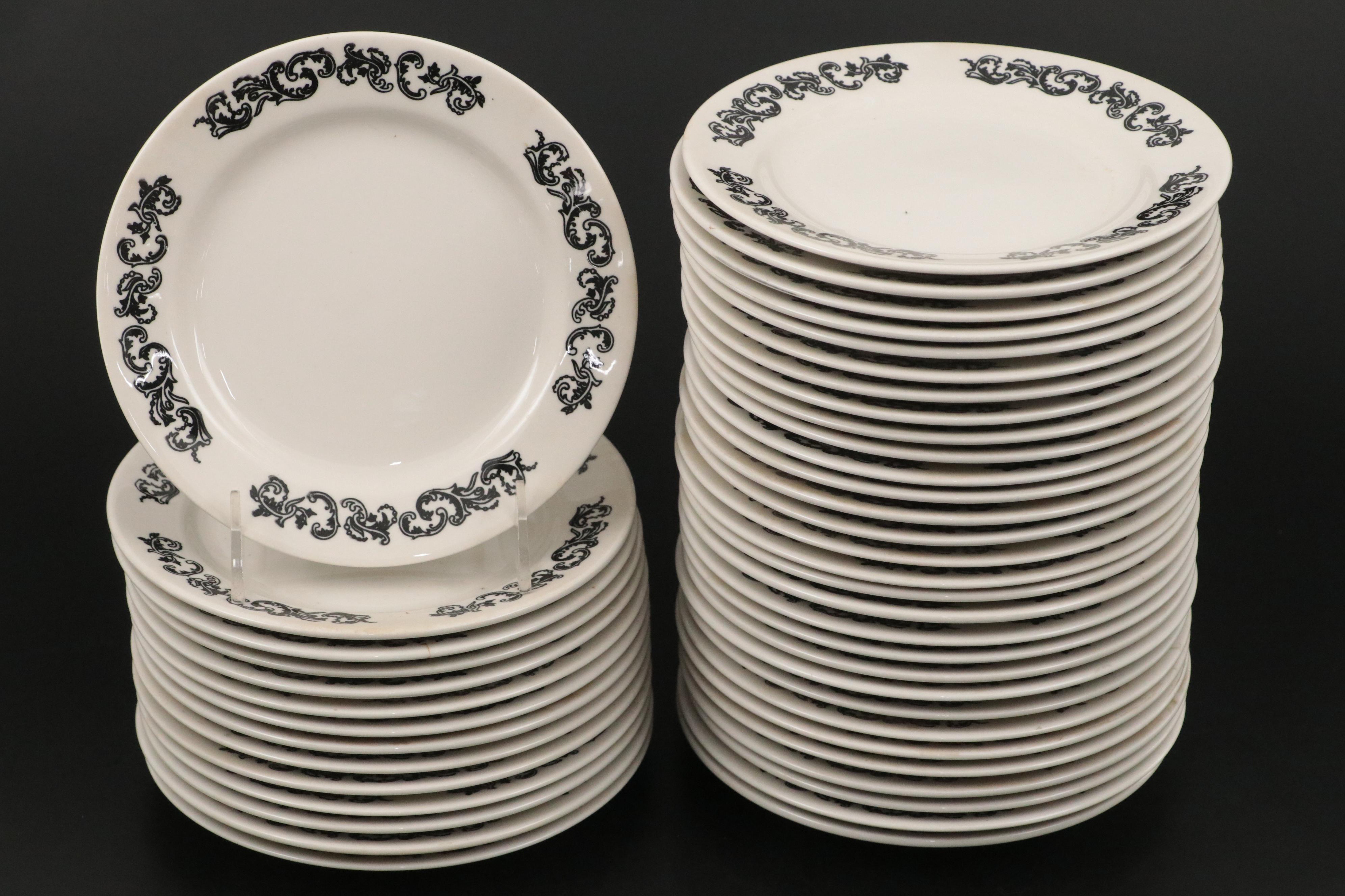 Homer Laughlin "Old Gothic Black" and Other Dinnerware, 1969