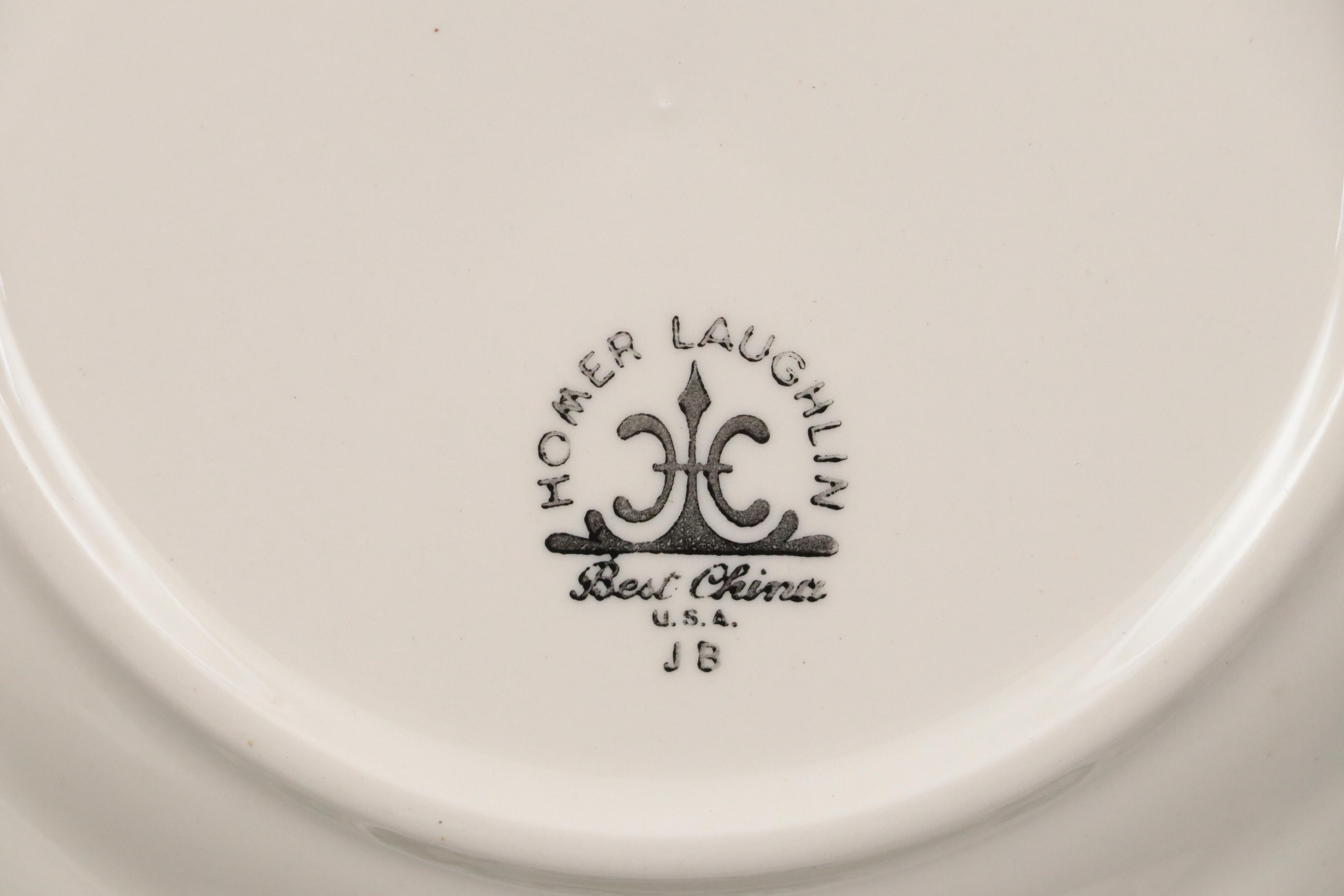 Homer Laughlin "Old Gothic Black" and Other Dinnerware, 1969