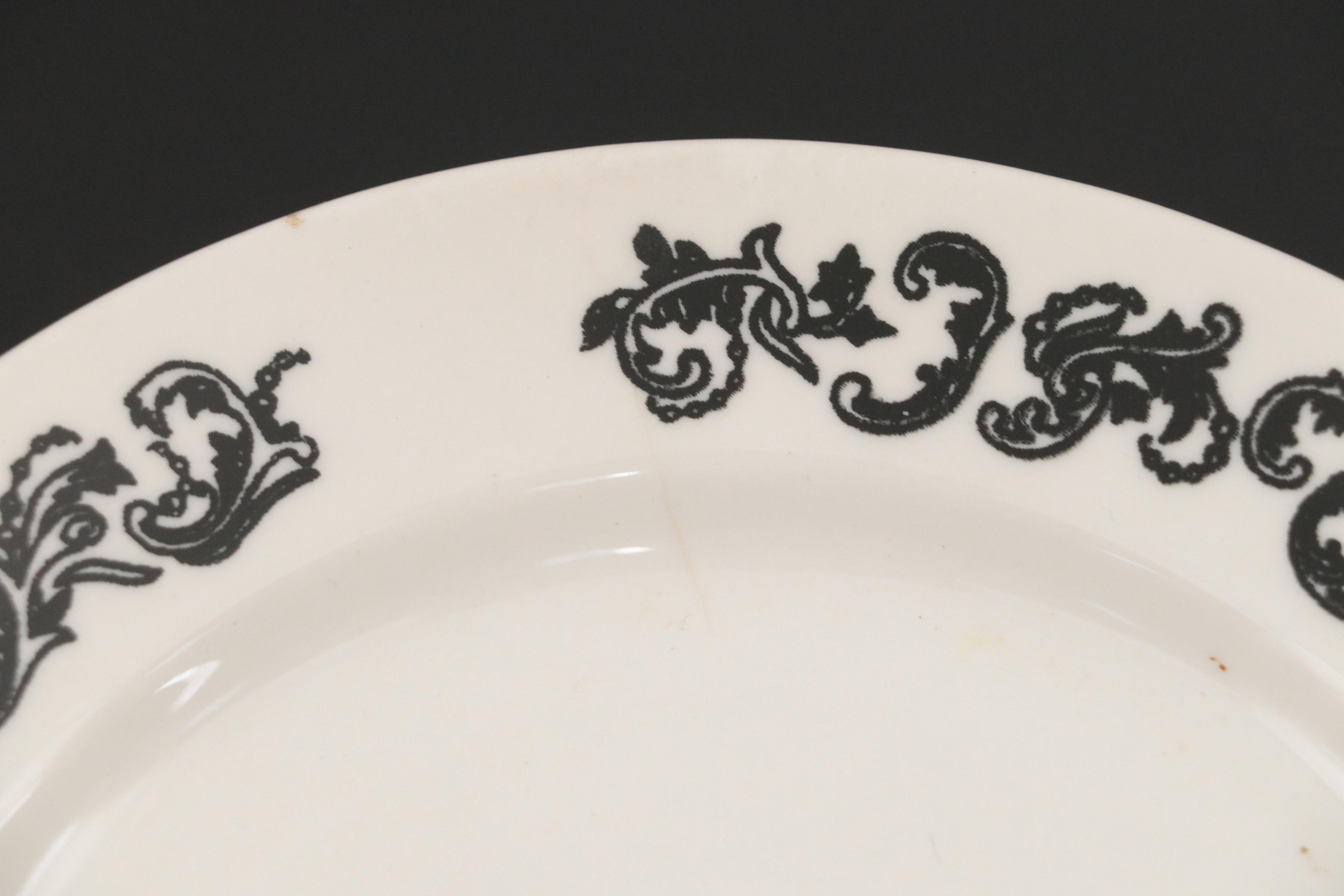 Homer Laughlin "Old Gothic Black" and Other Dinnerware, 1969