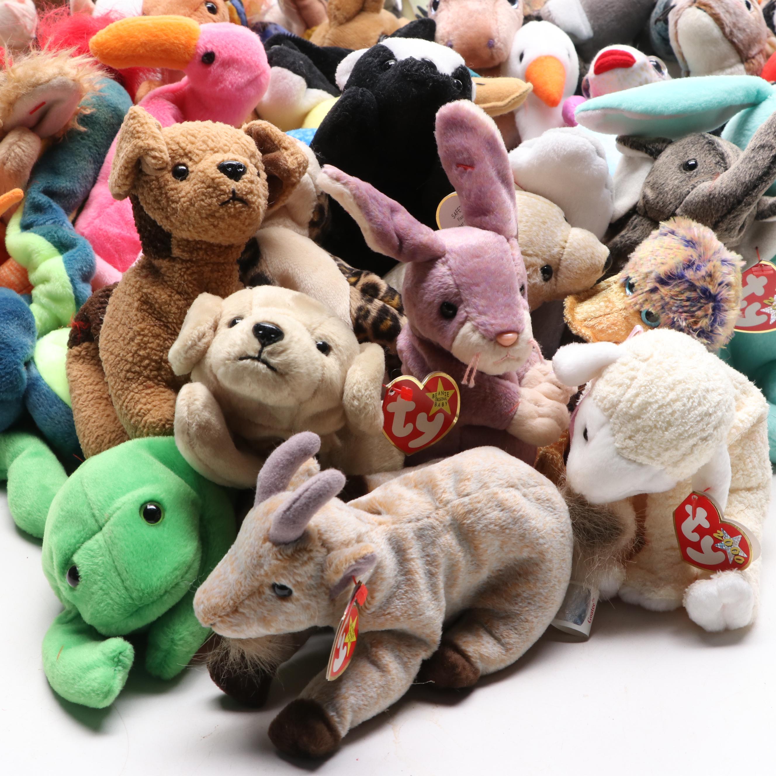 Ty Beanie Babies "Springy", "Legs", "Jake", and More
