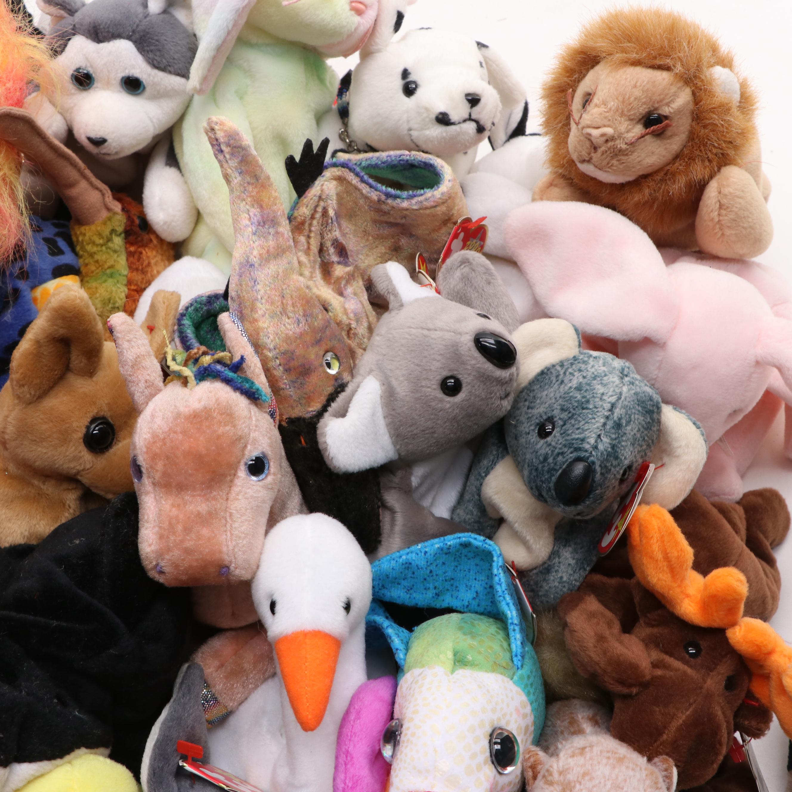 Ty Beanie Babies "Springy", "Legs", "Jake", and More