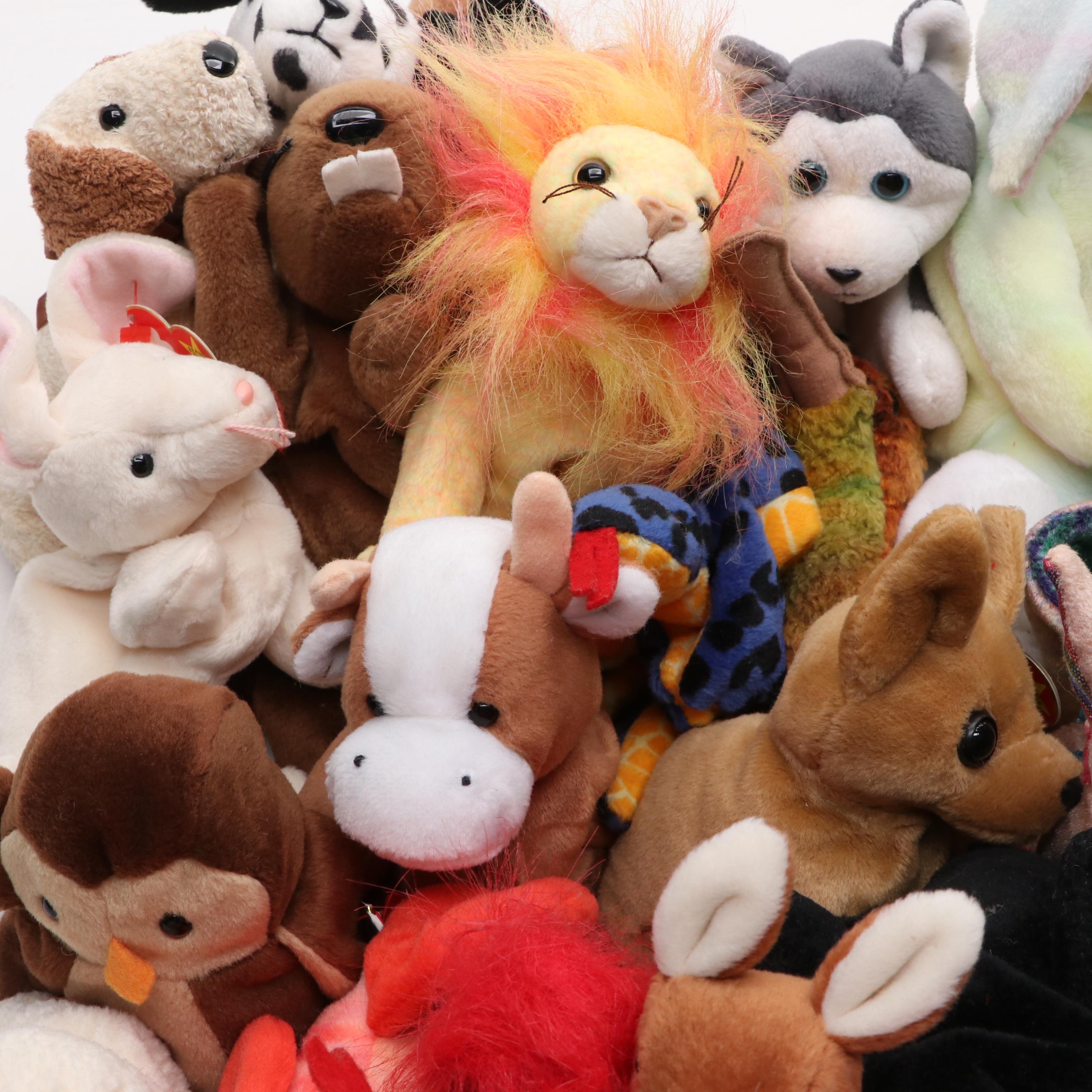 Ty Beanie Babies "Springy", "Legs", "Jake", and More