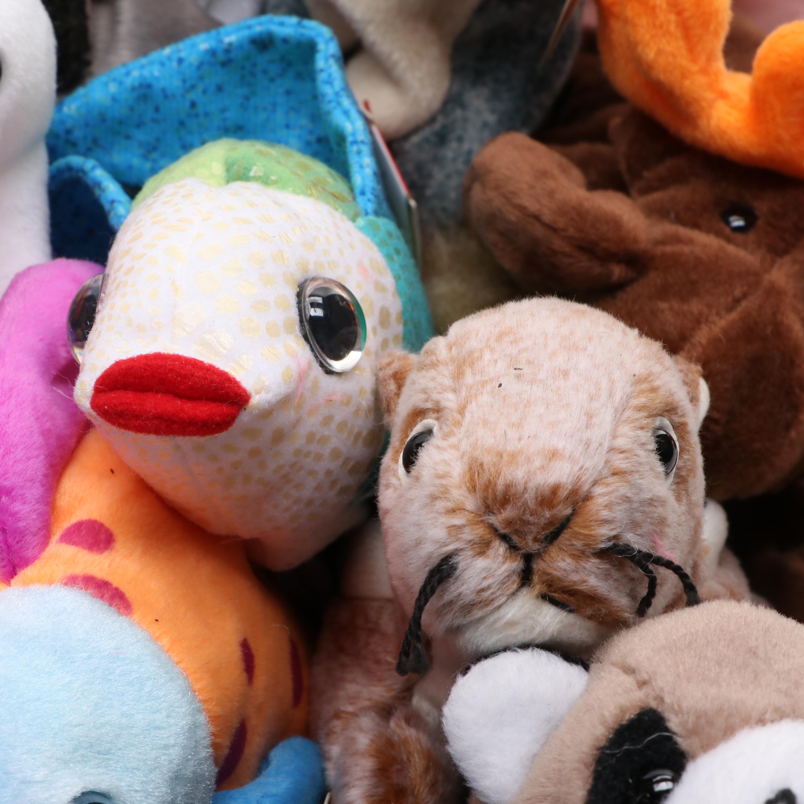 Ty Beanie Babies "Springy", "Legs", "Jake", and More