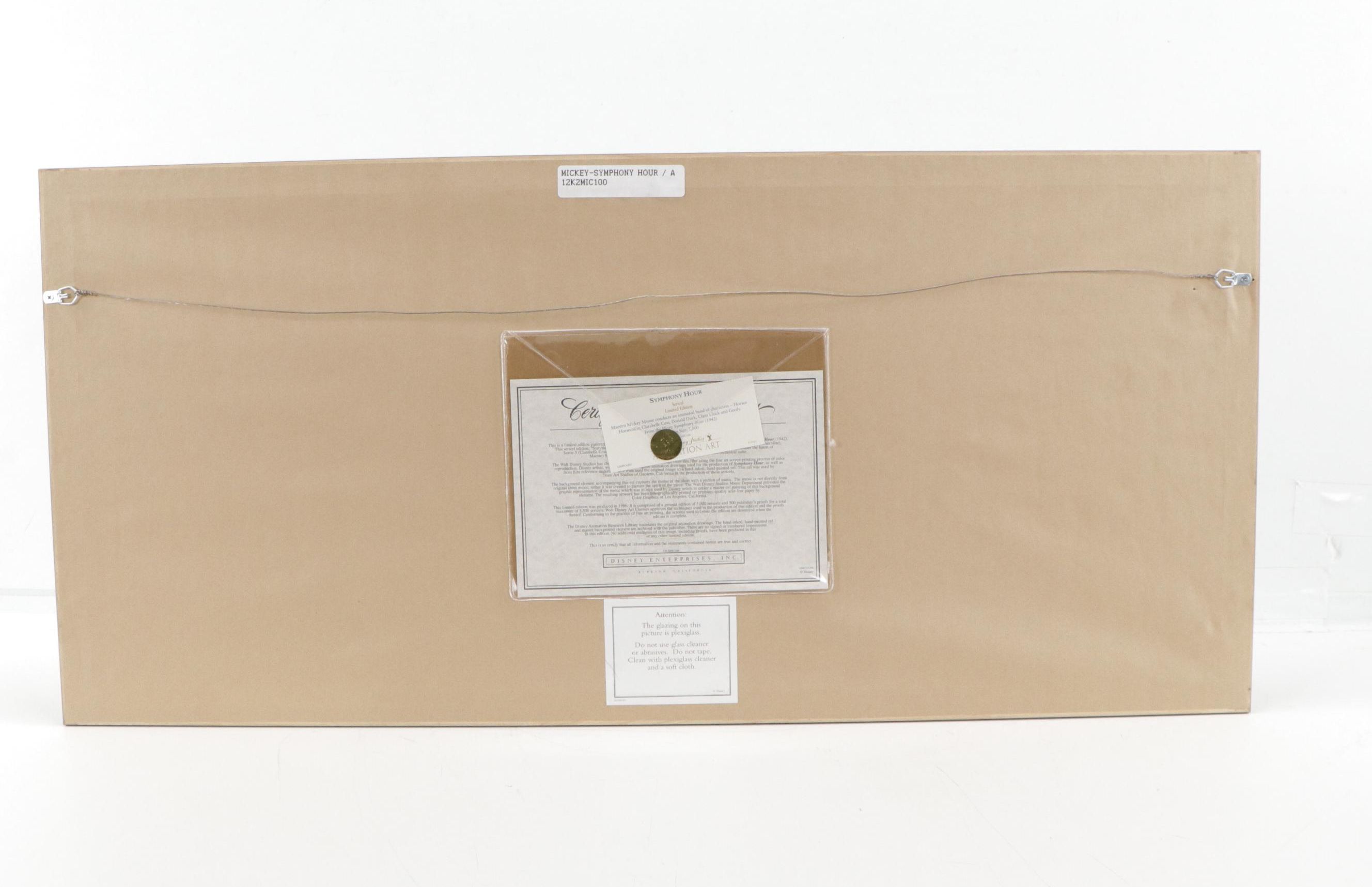 Disney Mickey Mouse Sericel "Symphony Hour," 1996