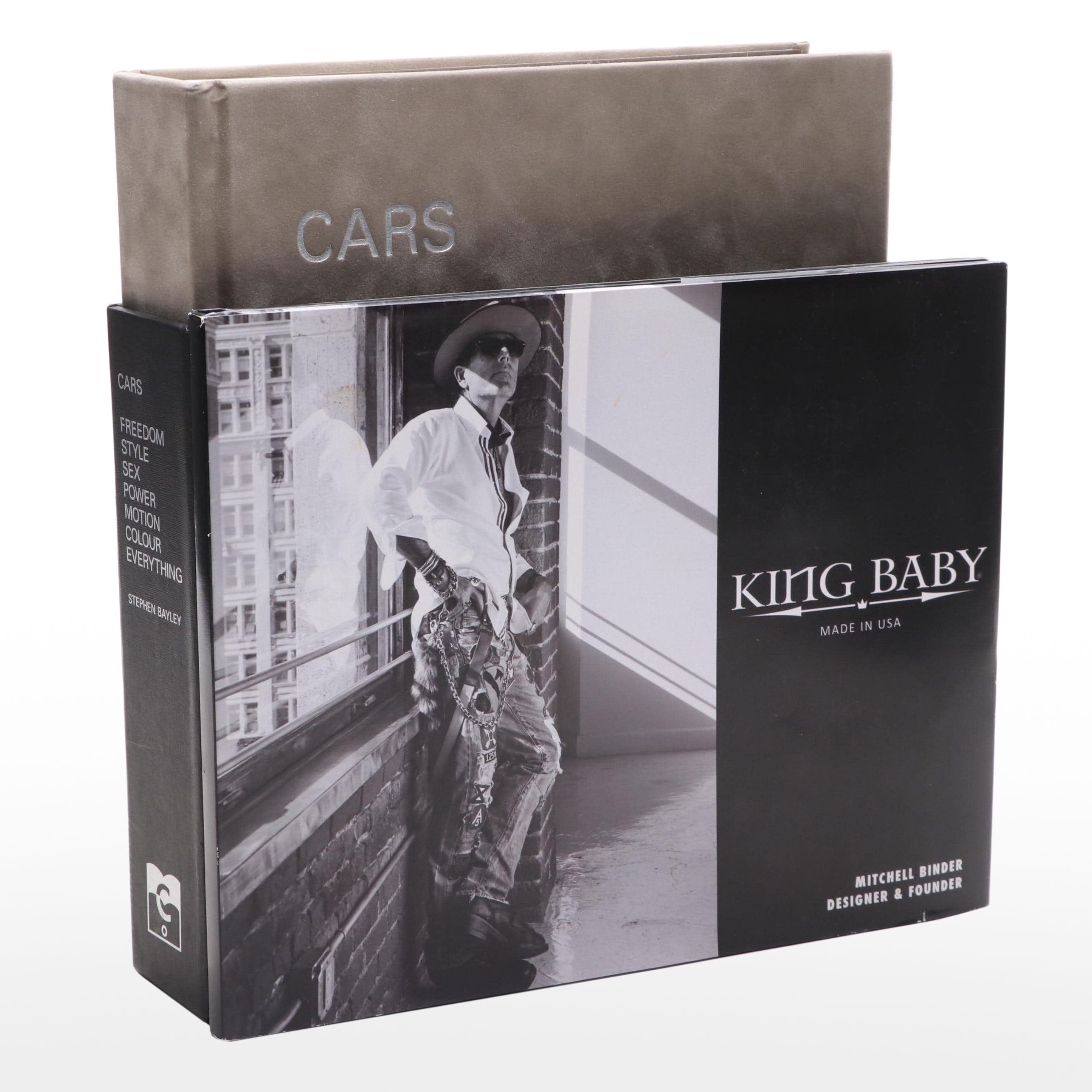 First Edition "Cars" by Stephen Bailey and Signed "King Baby" by Mitchell Binder