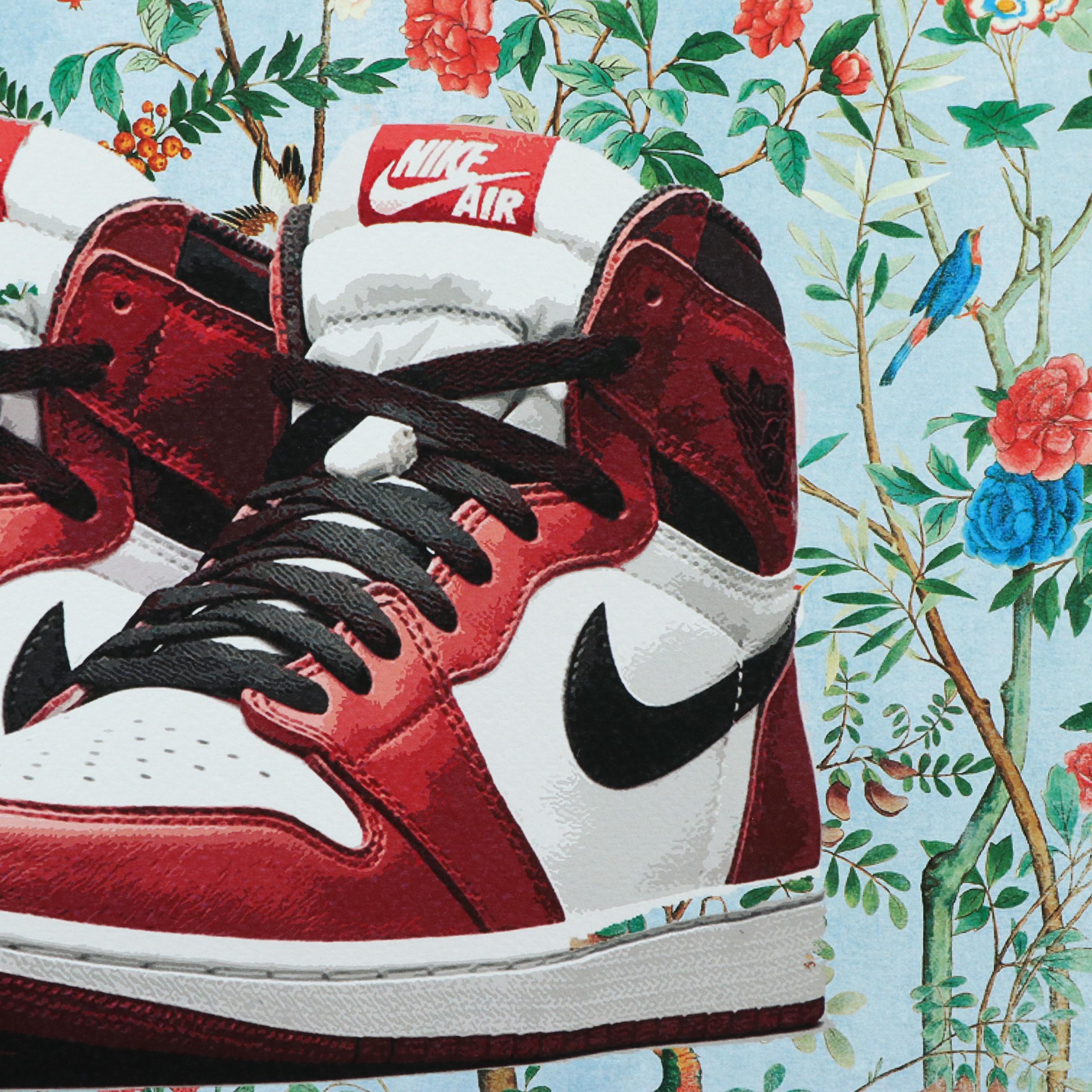 Death NYC Pop Art Graphic Print of Nike Air Jordan x Gucci