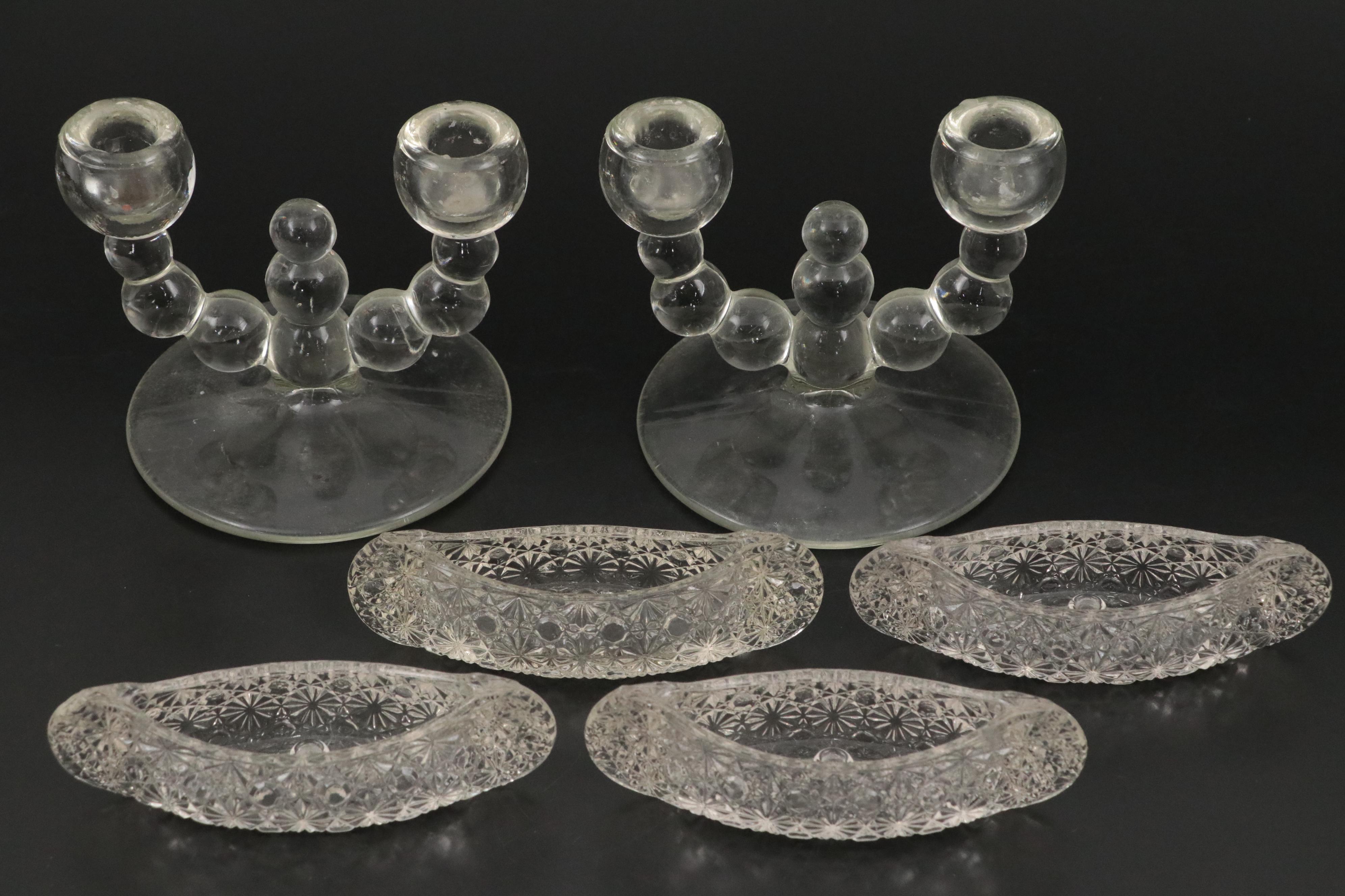 Westmoreland Glass Paneled Grape with Daisy and Button and Other Glassware