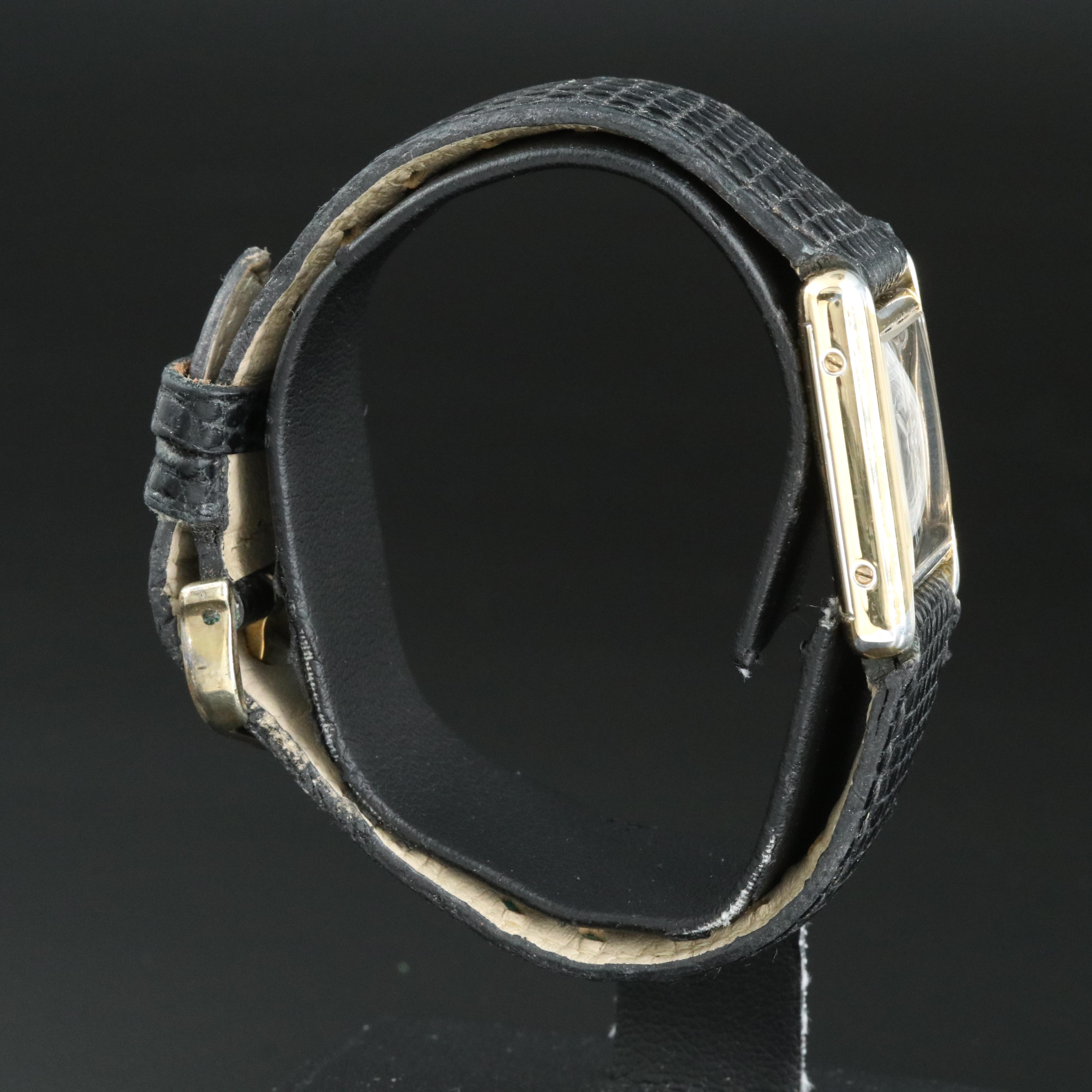 Cartier must de Cartier Vermeil Tank Manual Wind Watch