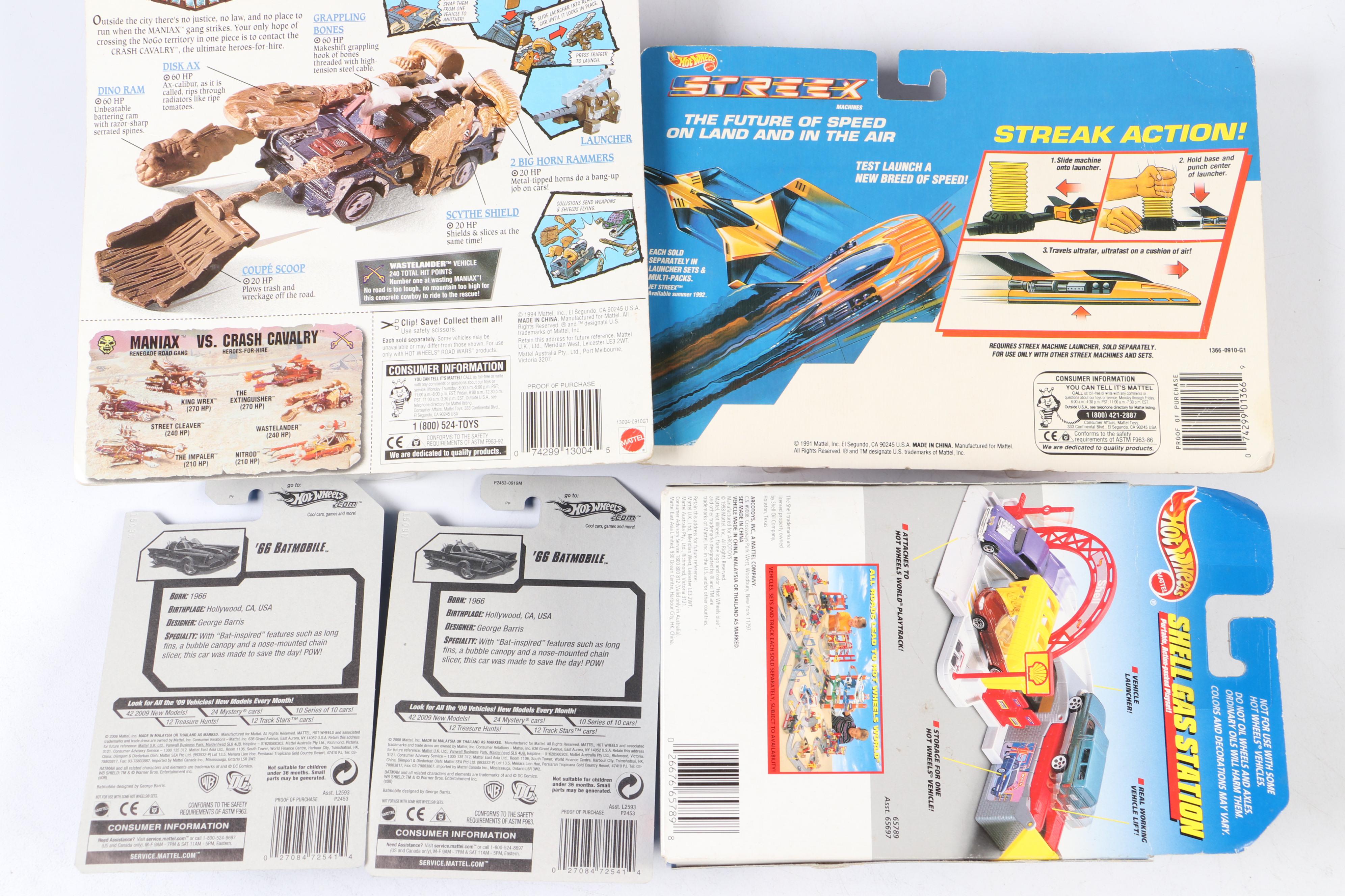 Hot Wheels "Shell Gas Station", "'66 Batmobile" and More