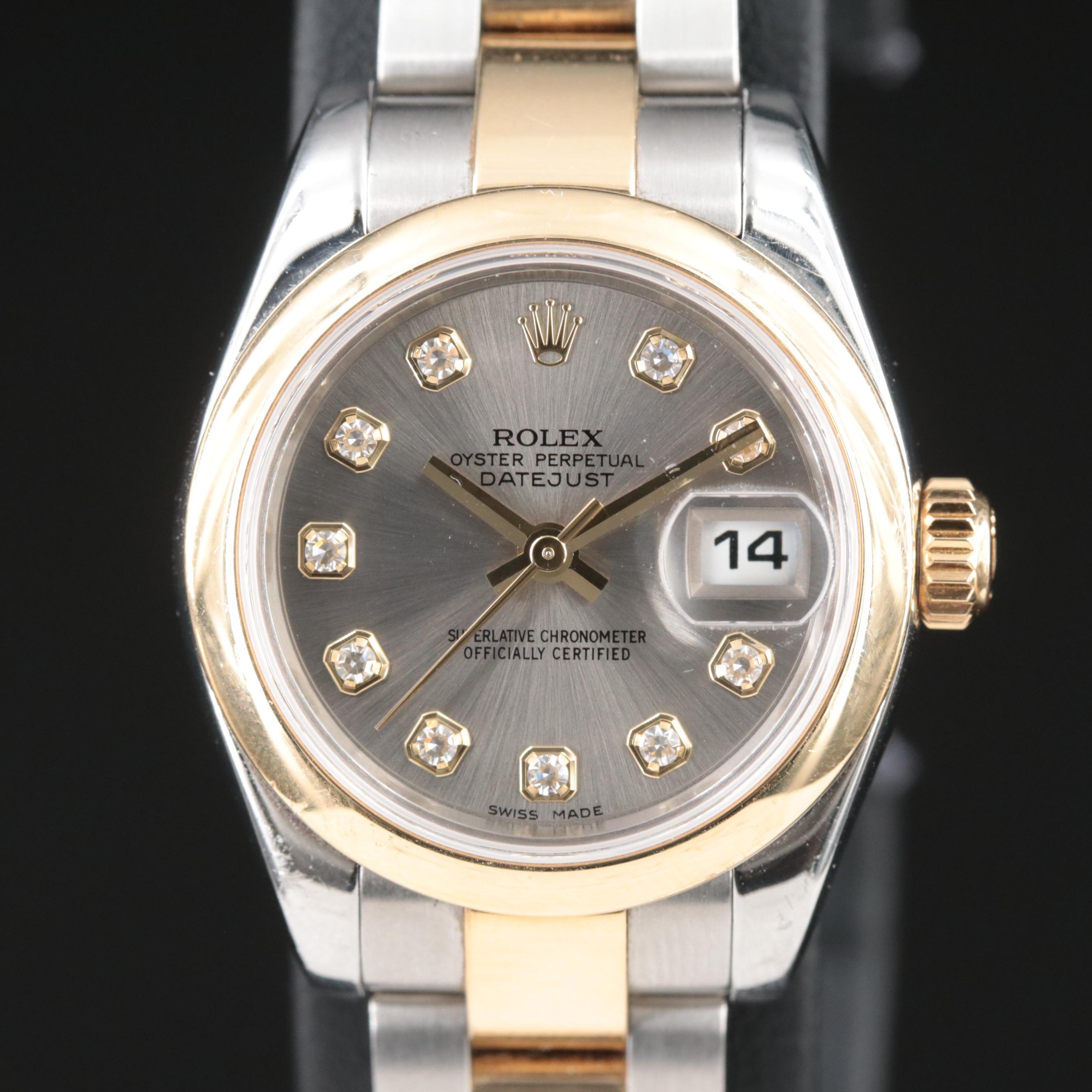 2005 Rolex Factory Diamond Dial Datejust