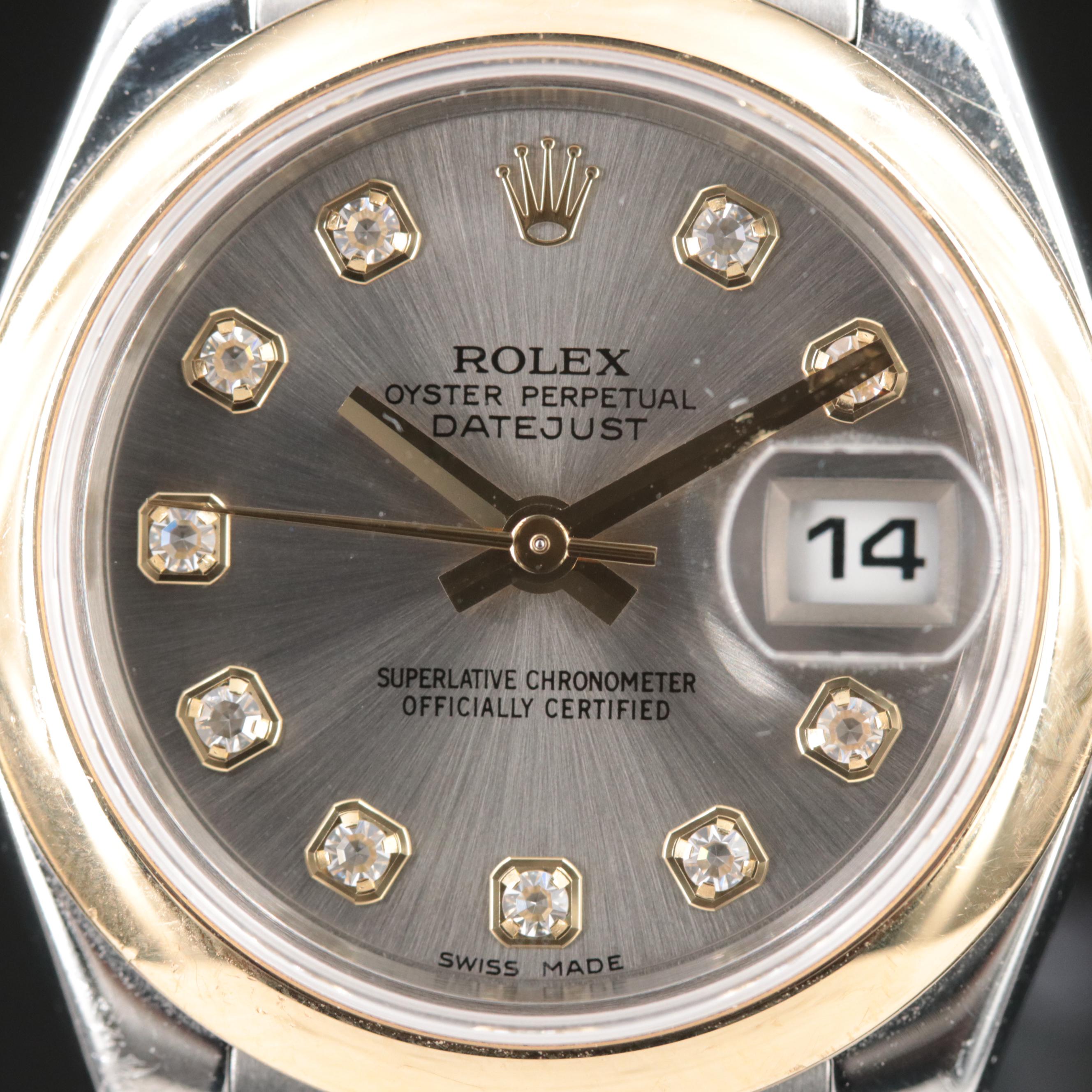 2005 Rolex Factory Diamond Dial Datejust