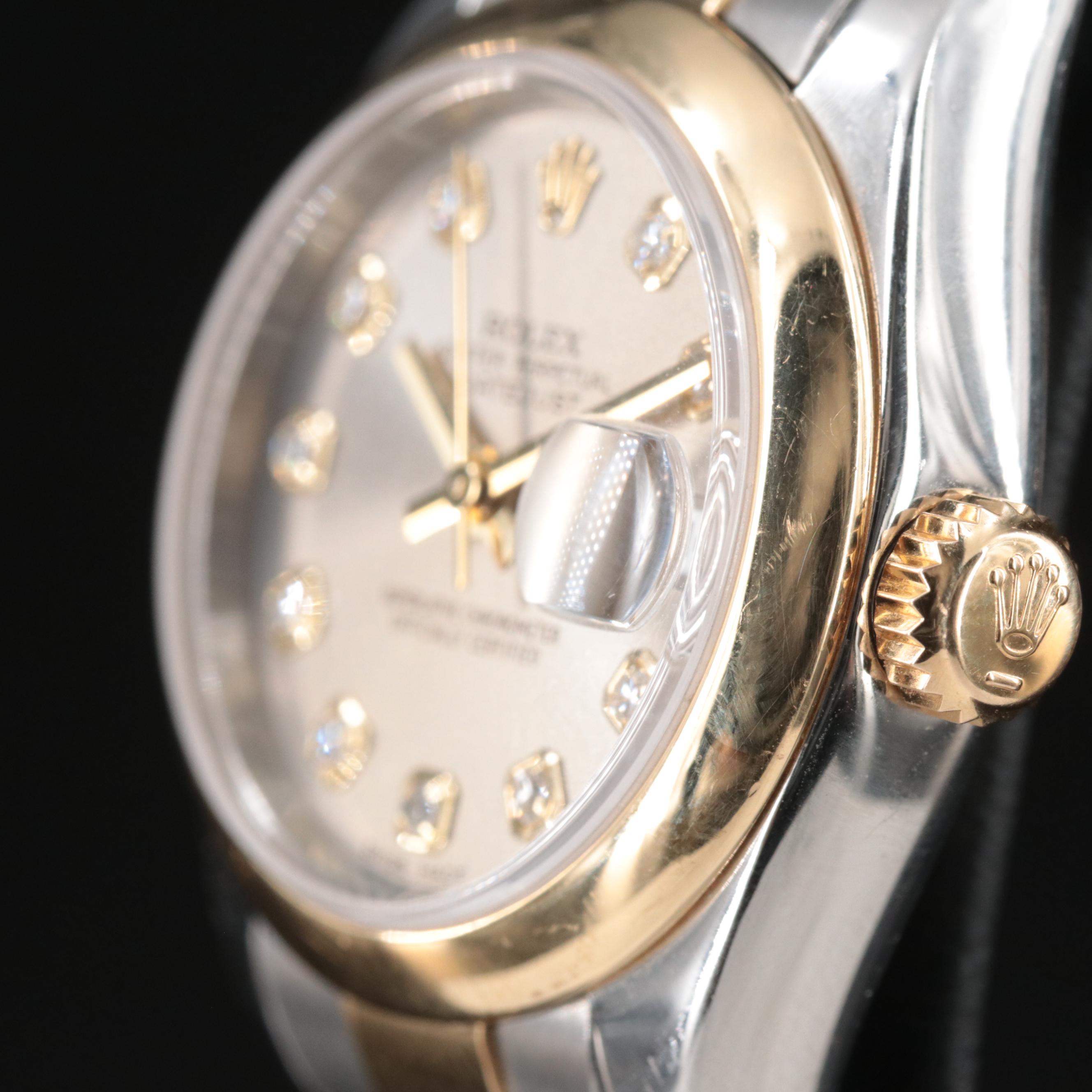 2005 Rolex Factory Diamond Dial Datejust