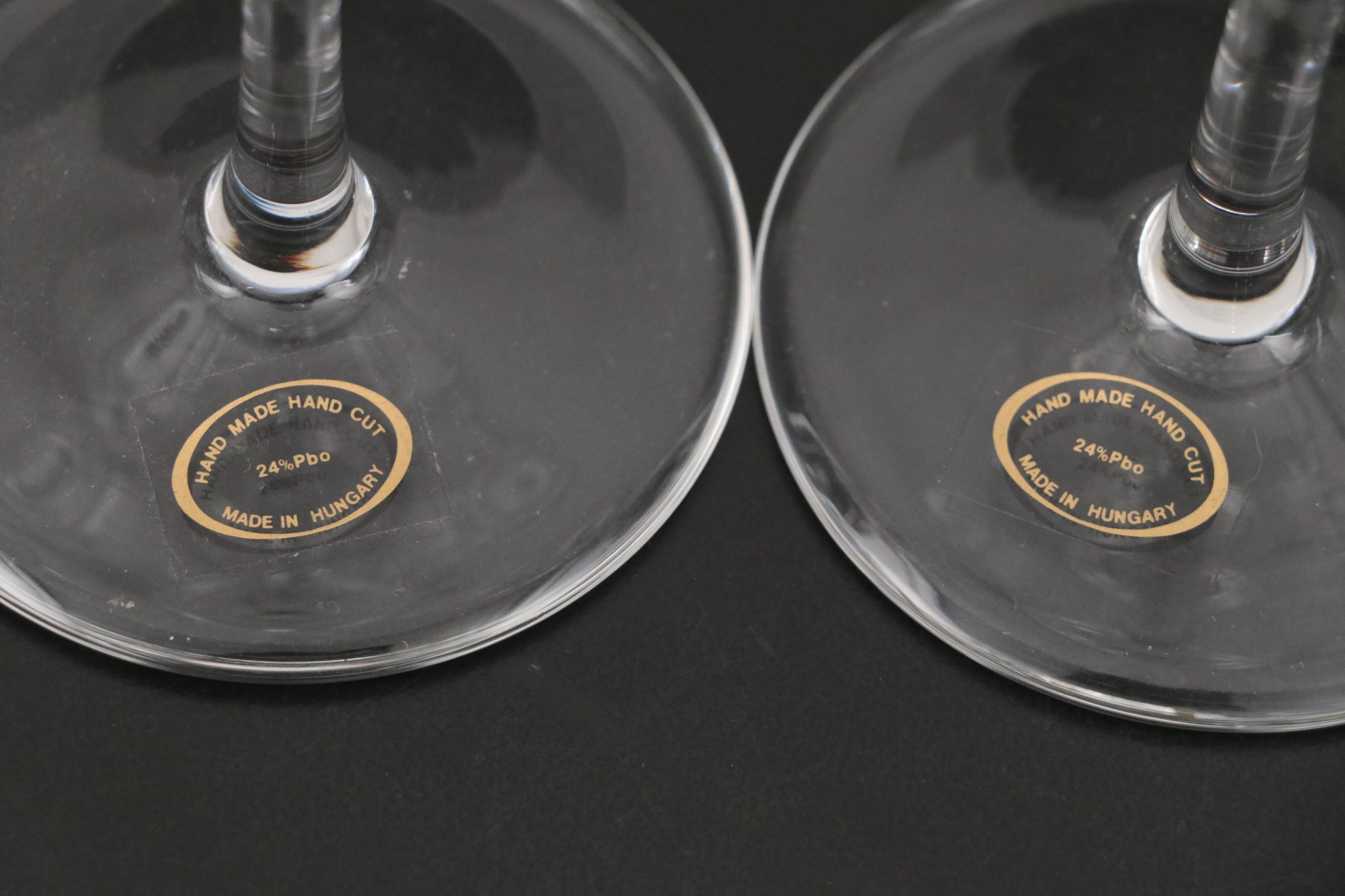 Ralph Lauren "Glen Plaid" Fluted Champagne Glasses