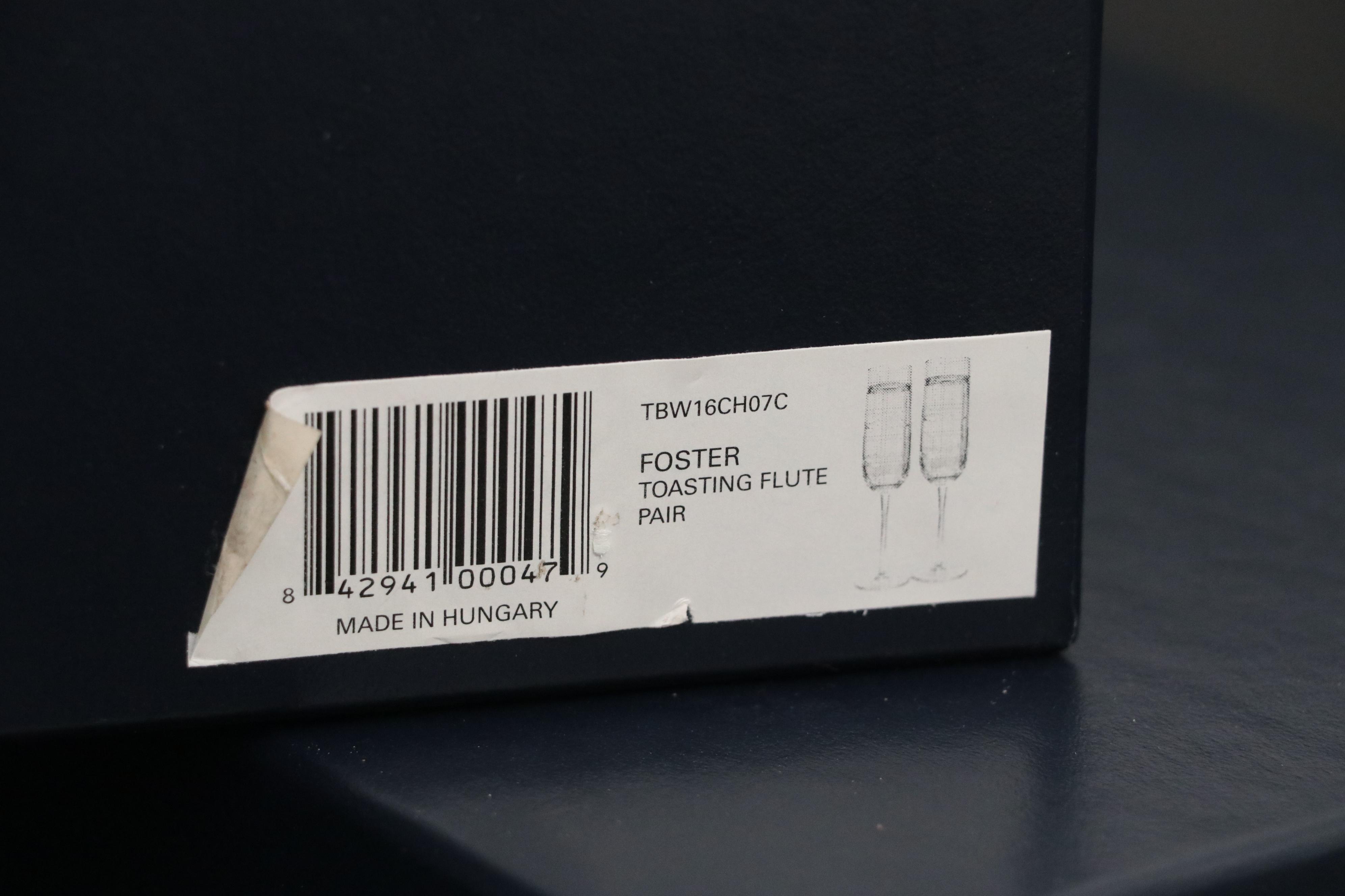 Ralph Lauren "Glen Plaid" Fluted Champagne Glasses