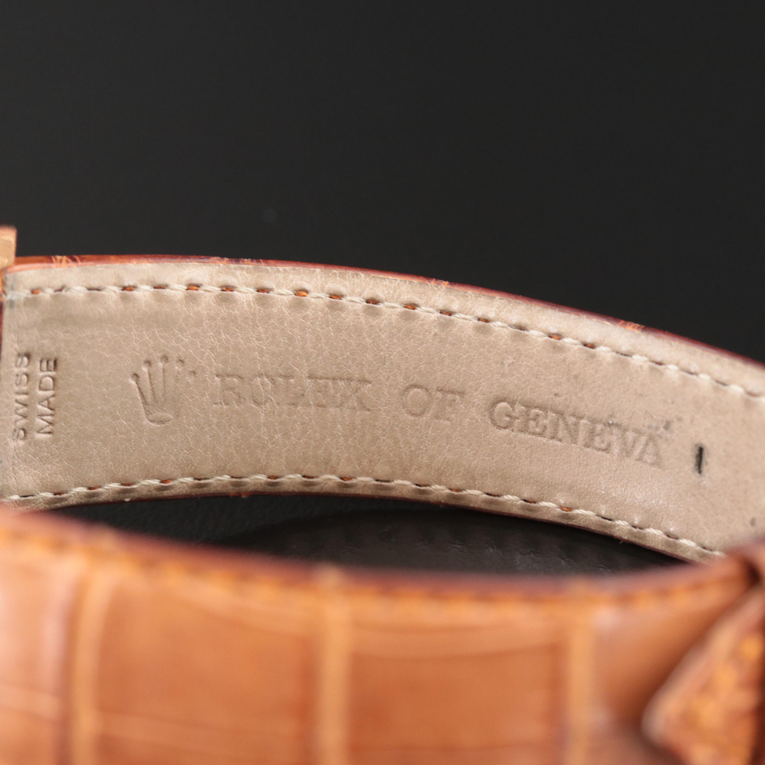 1990s 18K Rolex Cellini Stem Wind Watch