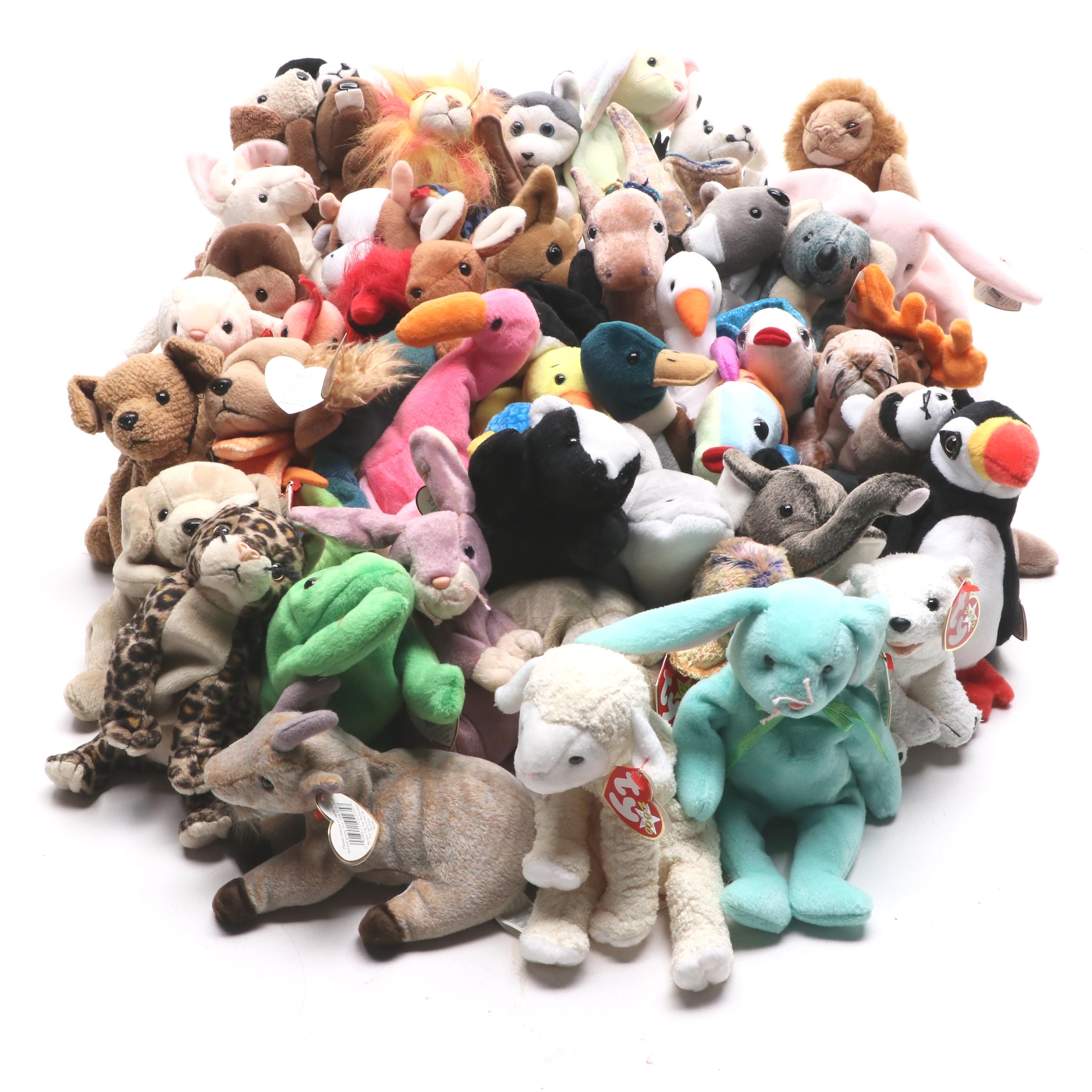 Ty Beanie Babies "Springy", "Legs", "Jake", and More