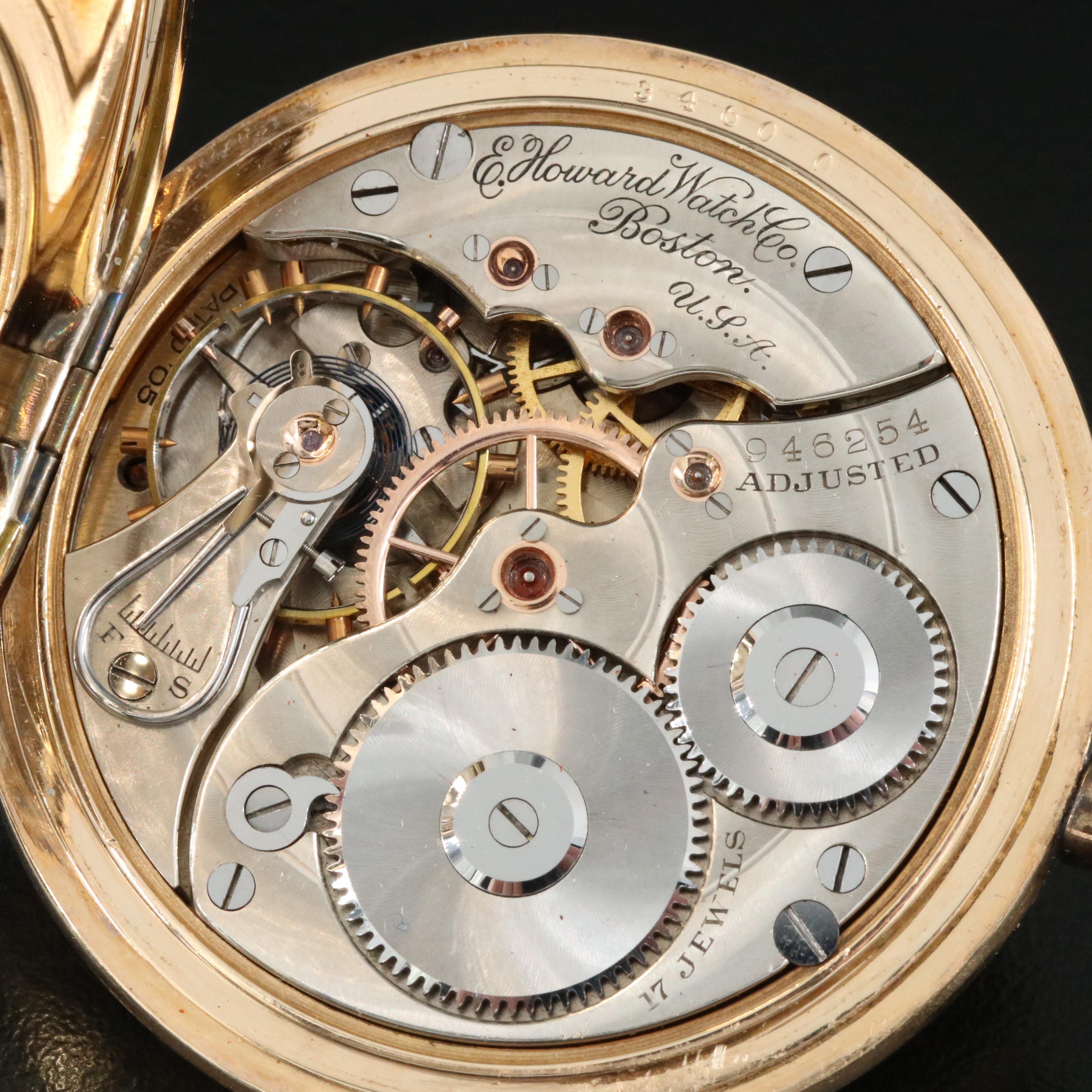 1909 E. Howard Hunting Case Pocket Watch