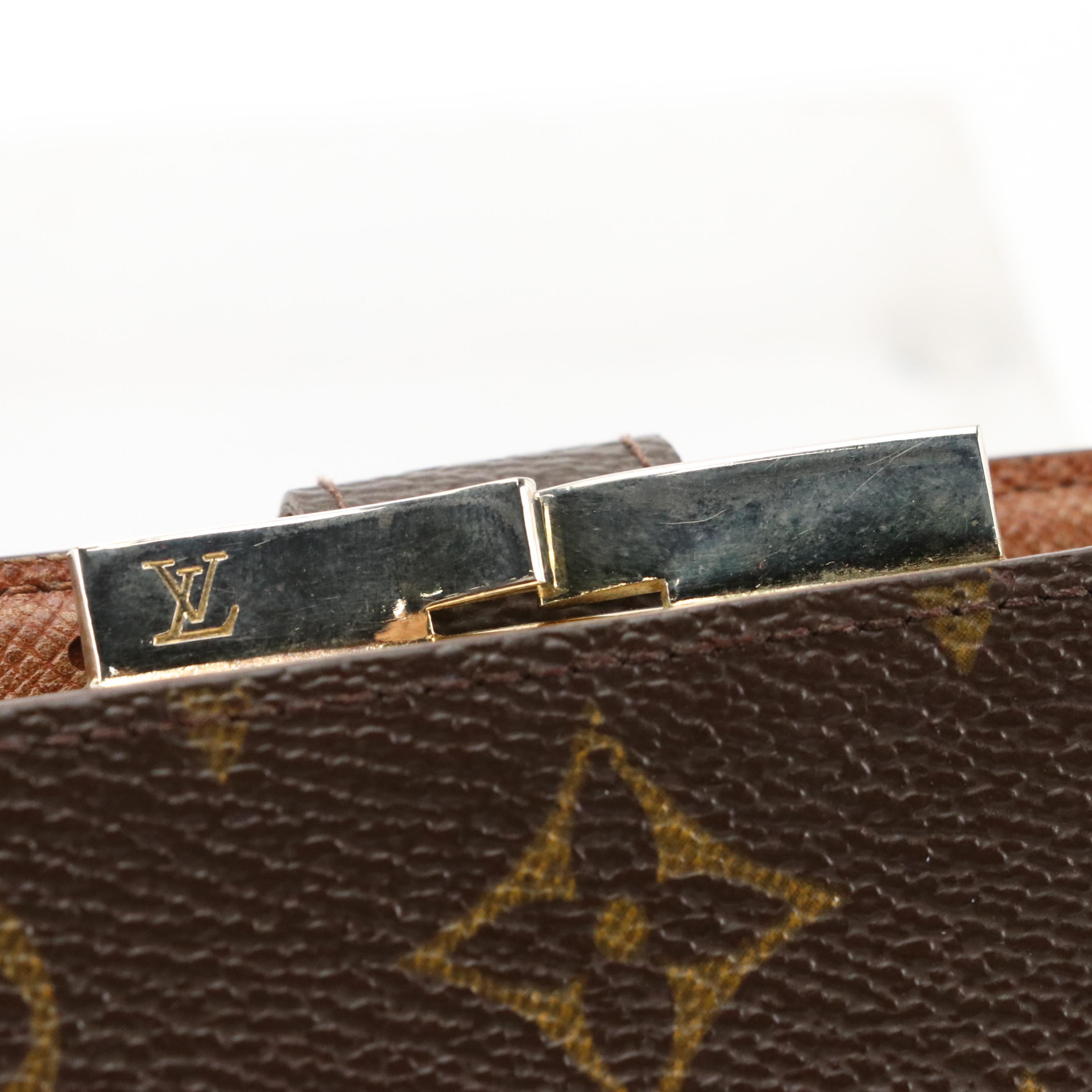 Louis Vuitton Porte Viennois Kiss Lock Coin Purse Wallet in Monogram Canvas