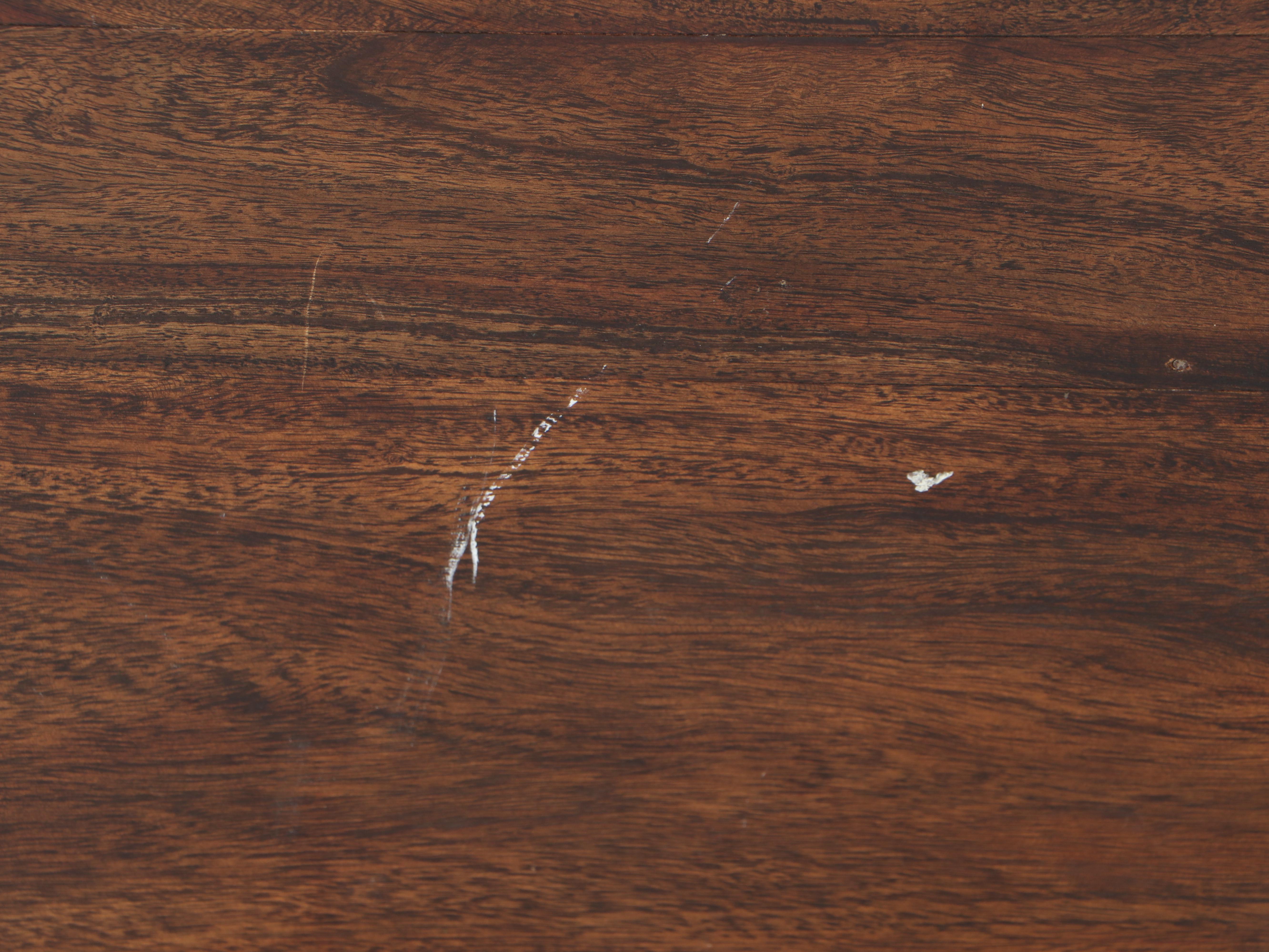 Pottery Barn Tropical Hardwood and Metal-Mounted Trunk / Coffee Table