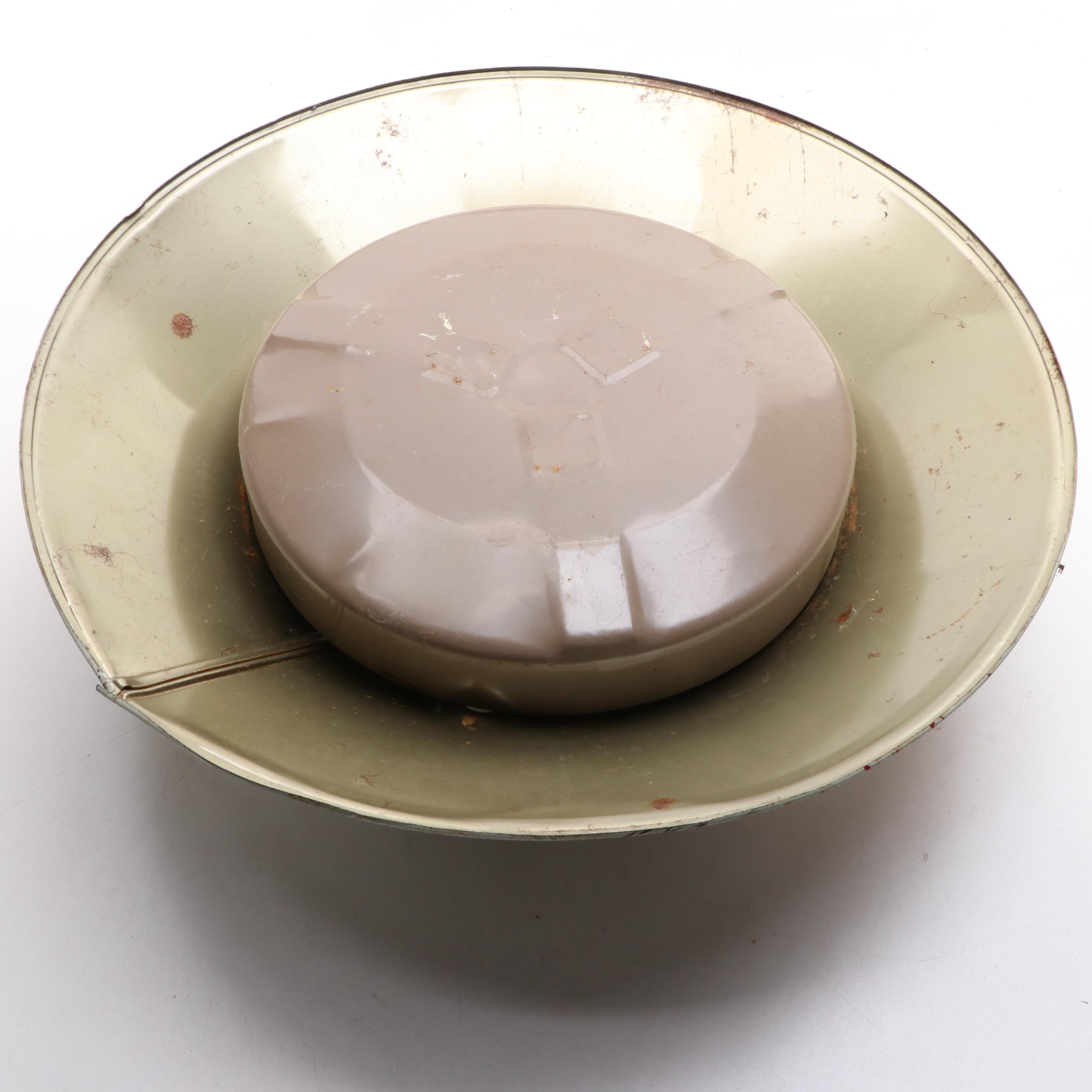 Painted Metal Tree Stand with Snowy Scene