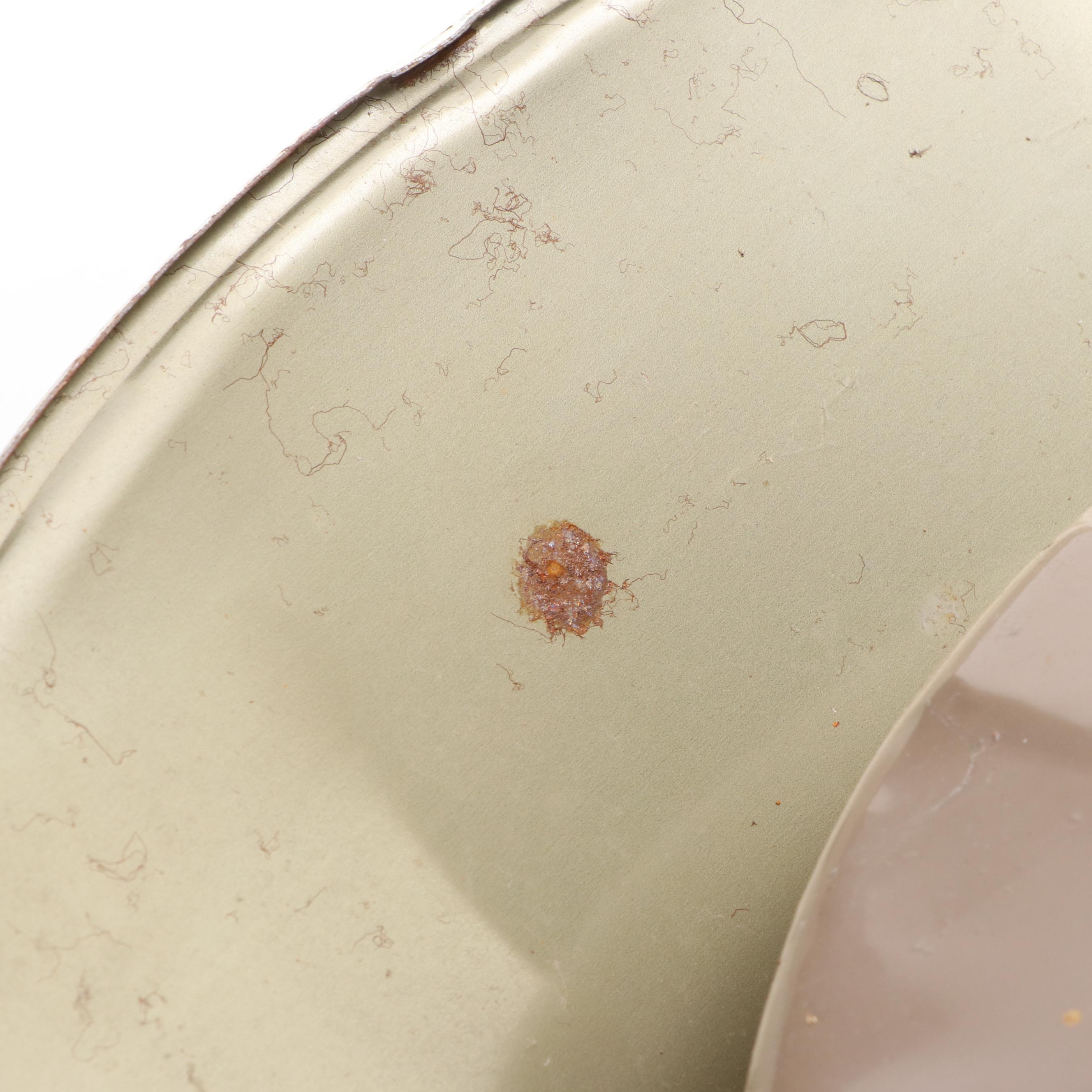 Painted Metal Tree Stand with Snowy Scene