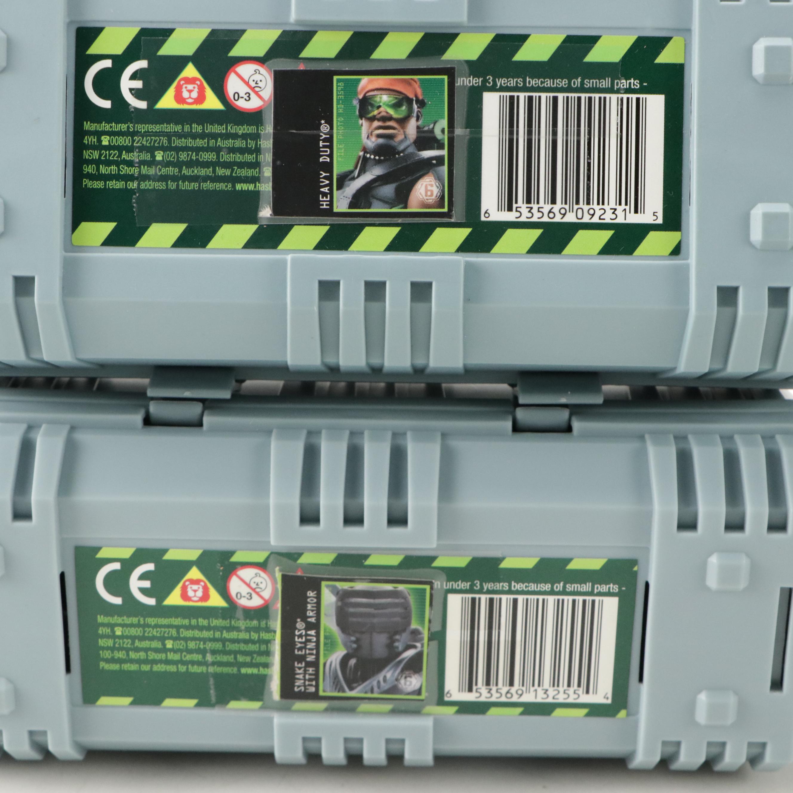 Hasbro Plastic G. I. Joe Action Figure Accessories with Plastic Cases