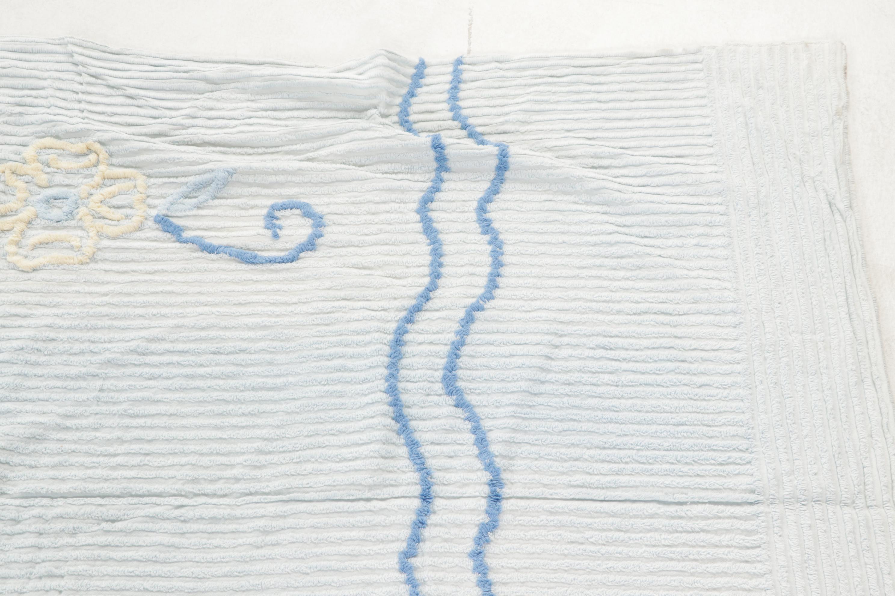 Wool Blanket with Satin Trim, Waffle Weave Blanket, and Chenille Bedspread