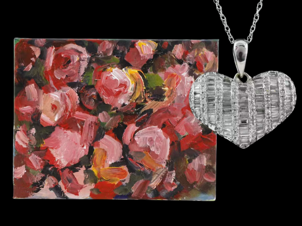 Valentine's Day Inspired Art, Handbags & Jewelry