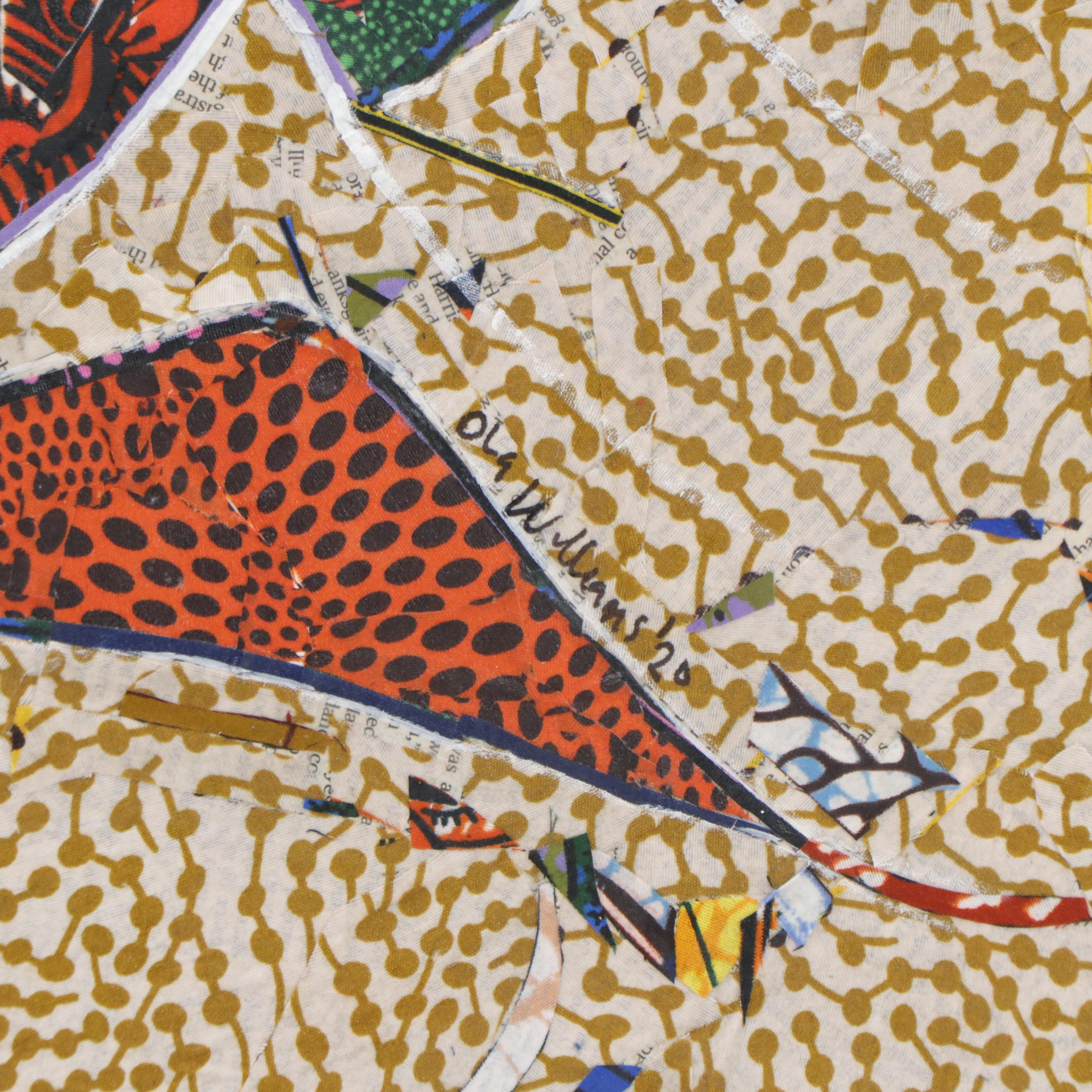 Ola Williams Abstract Mixed Media Painting "Prosperous Lady," 2020