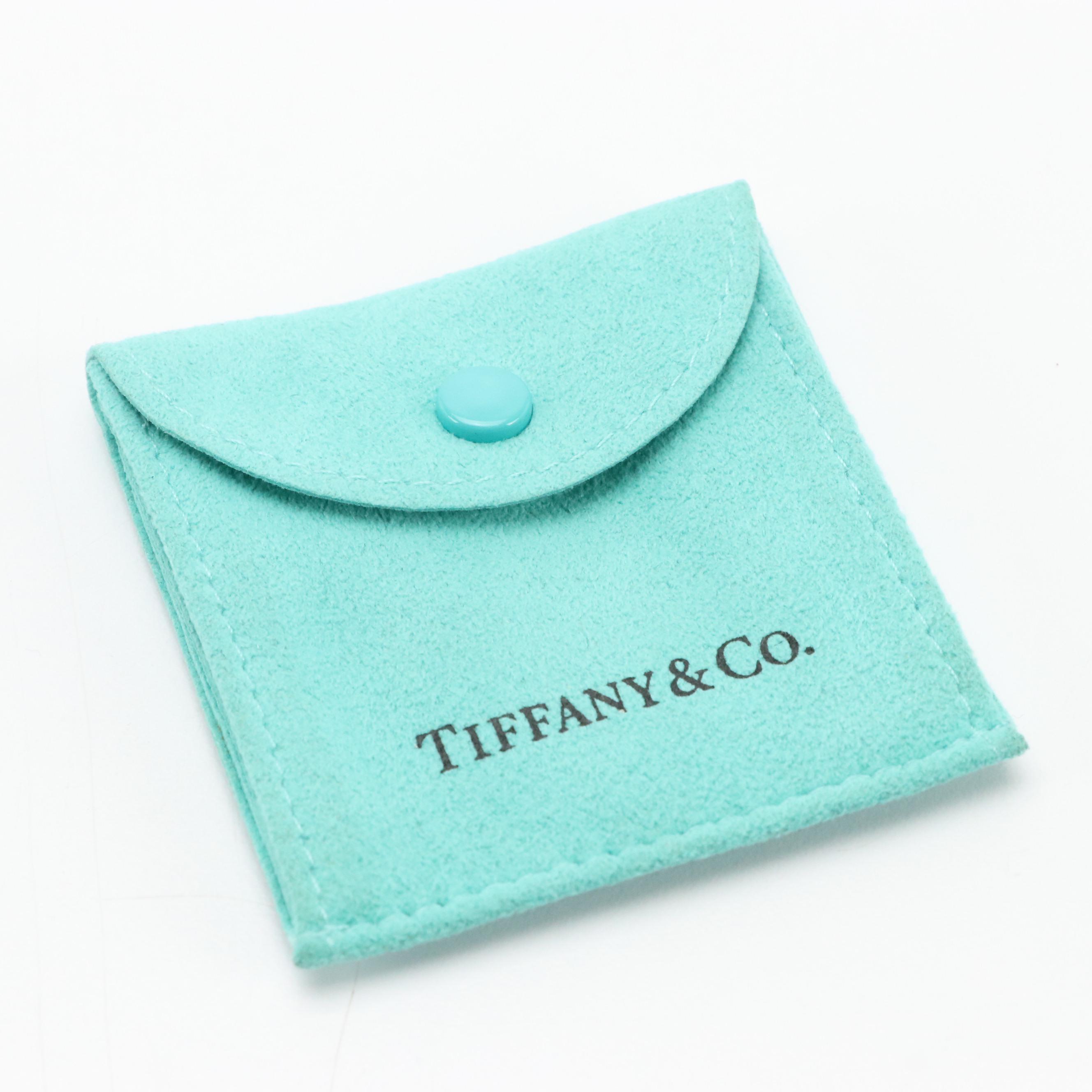 Tiffany & Co. Sterling Silver Collar Stay in Pouch