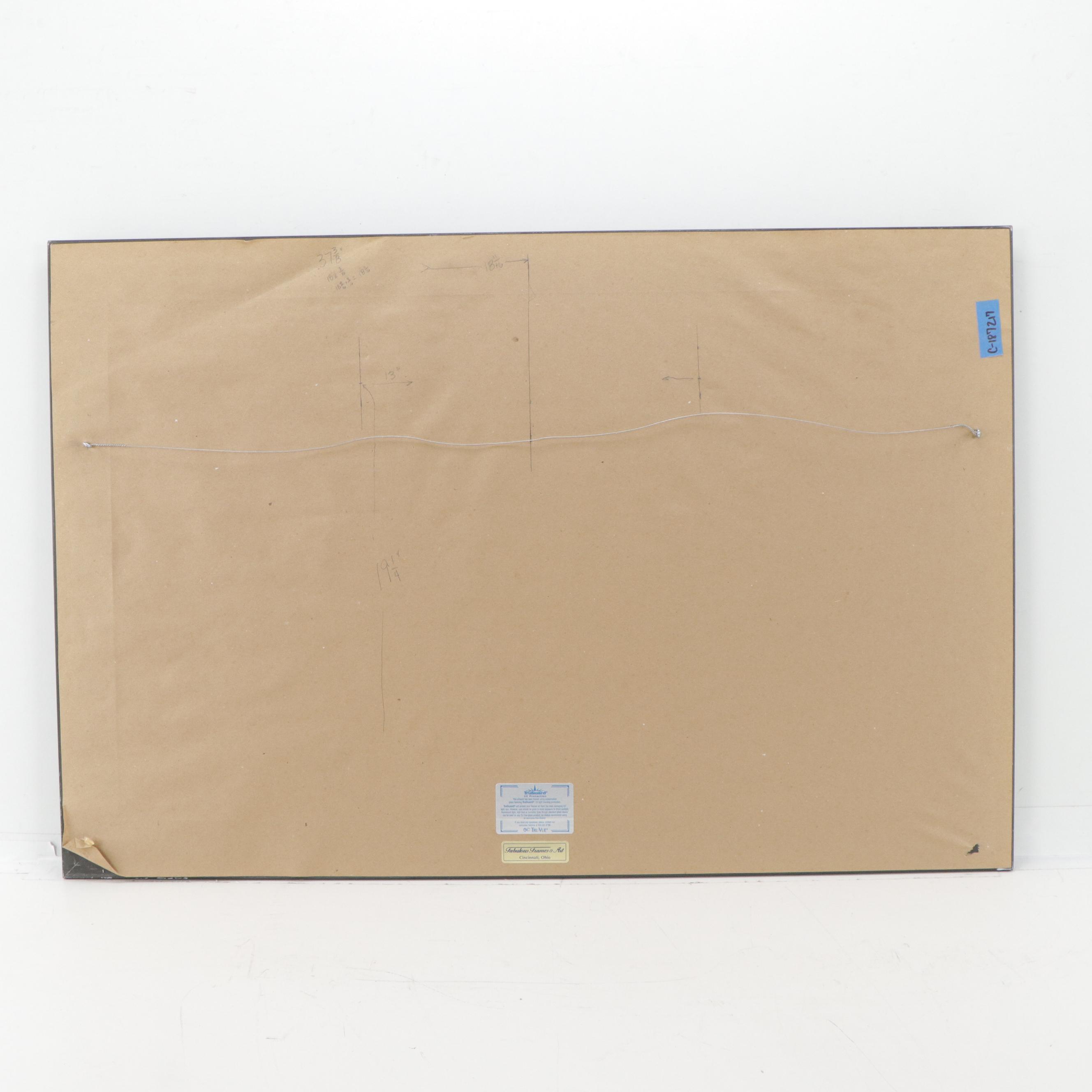 Charley Harper Giclée "His Eyes Are on the Sparrows," Circa 2006