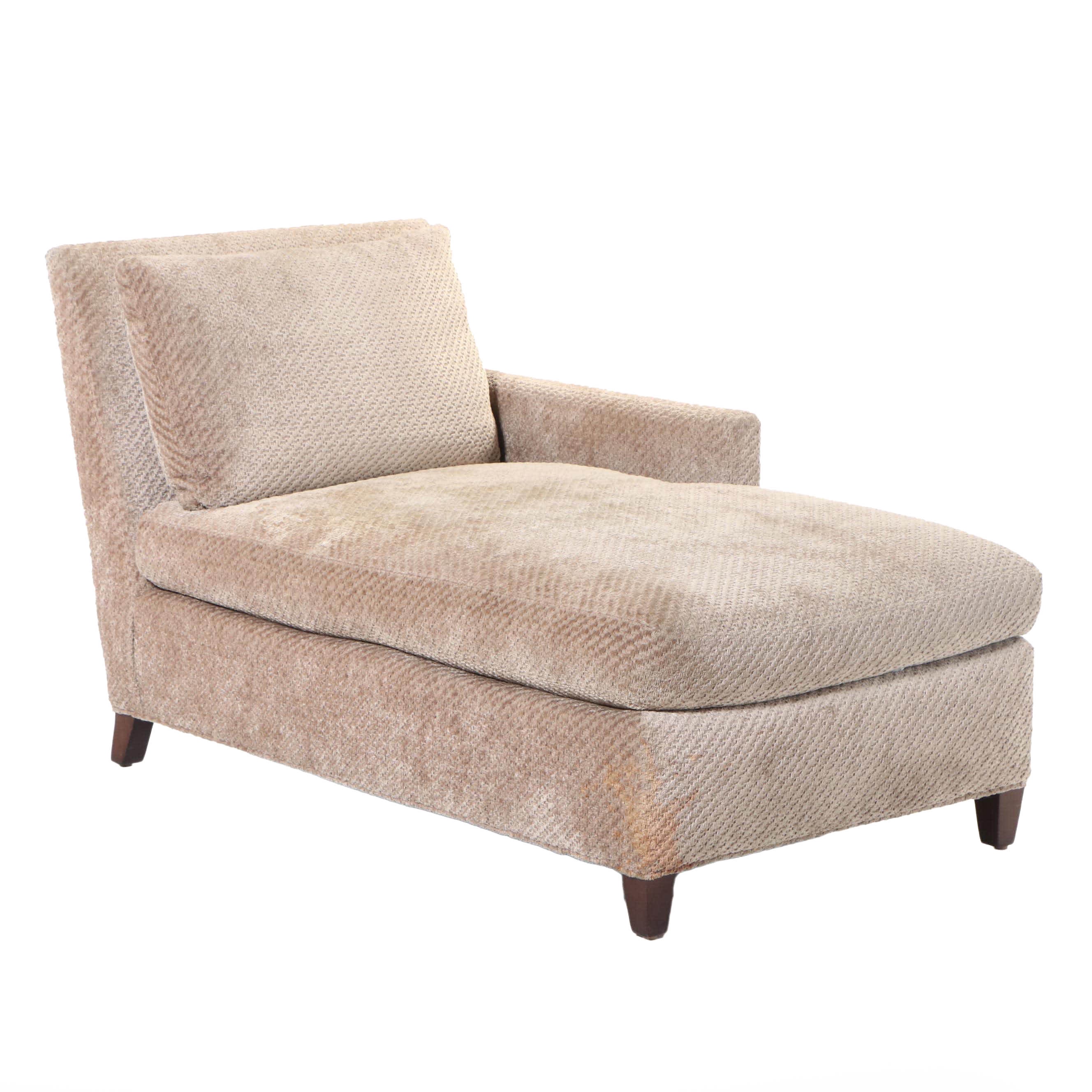 Lee Industries Custom-Upholstered Right-Arm-Facing Chaise Lounge