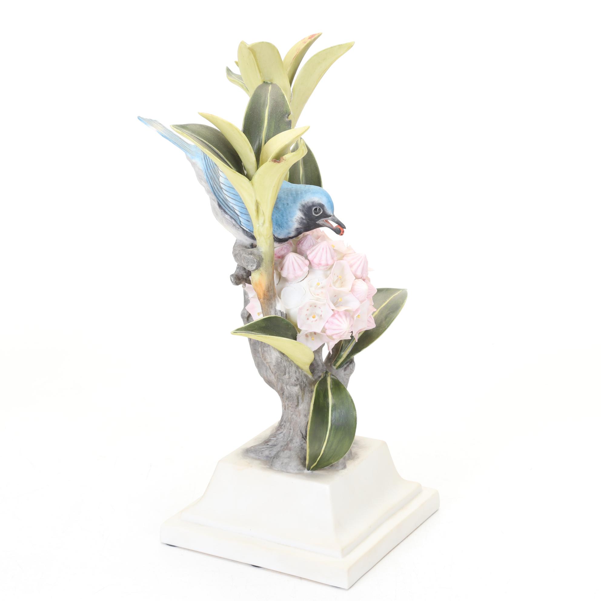 Boehm Limited Edition "Black-Throated Blue Warbler" and Other Boehm Figurines