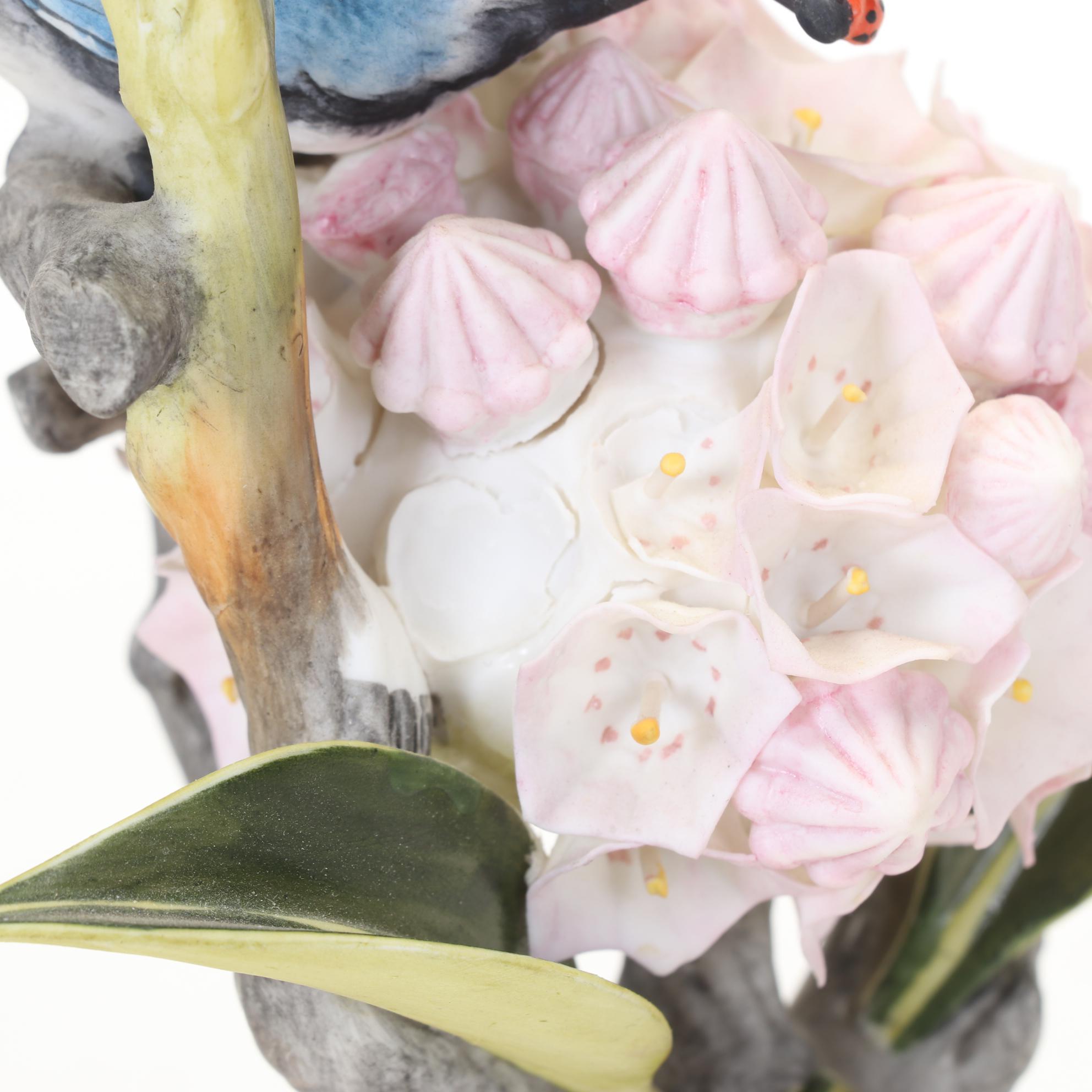 Boehm Limited Edition "Black-Throated Blue Warbler" and Other Boehm Figurines