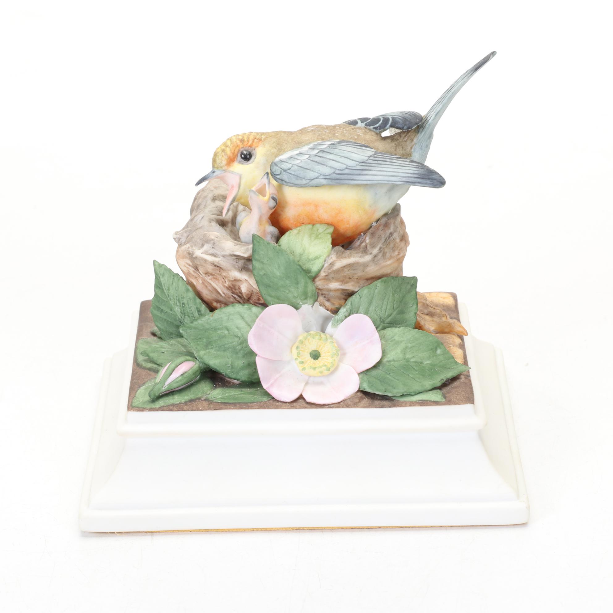 Boehm Limited Edition "Black-Throated Blue Warbler" and Other Boehm Figurines