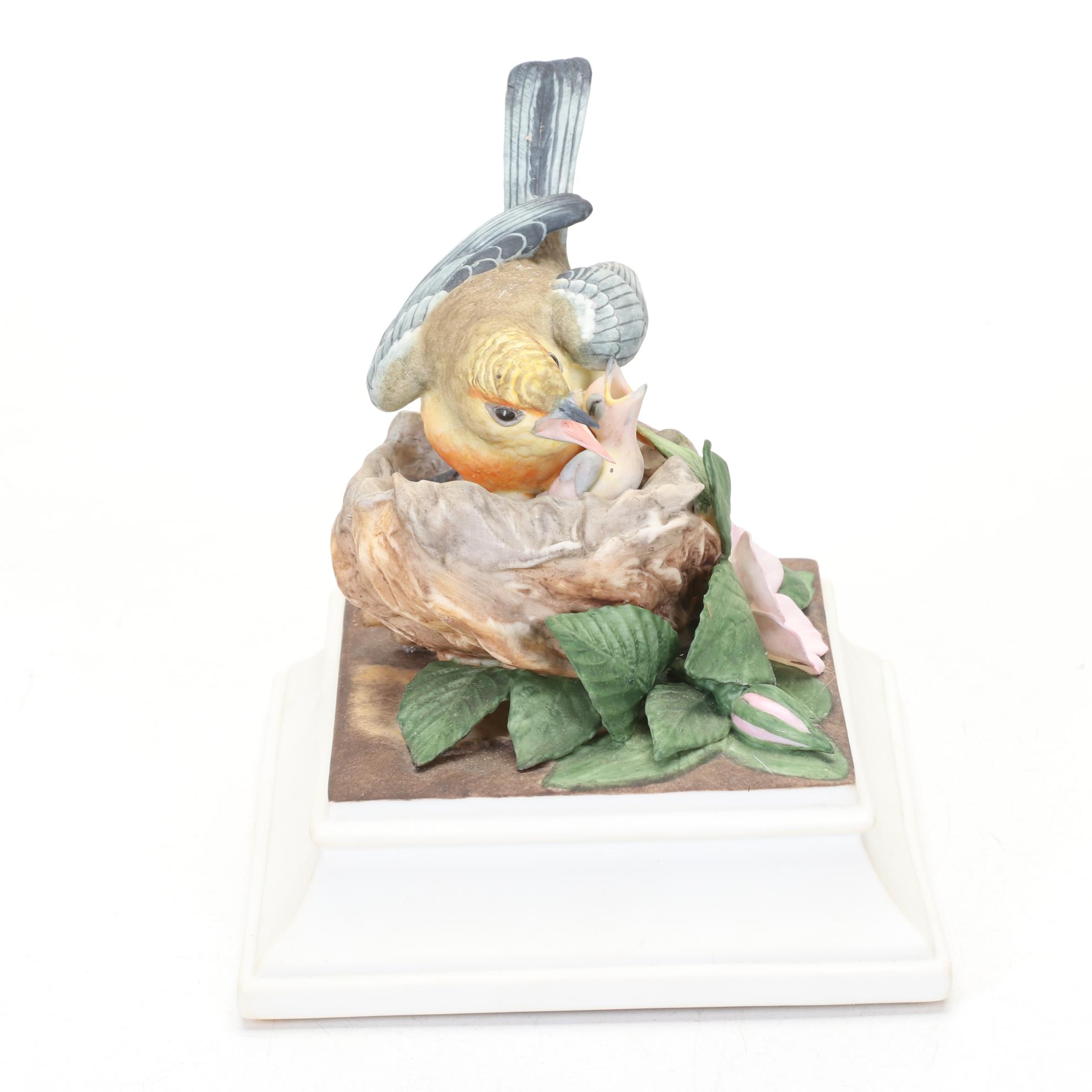 Boehm Limited Edition "Black-Throated Blue Warbler" and Other Boehm Figurines