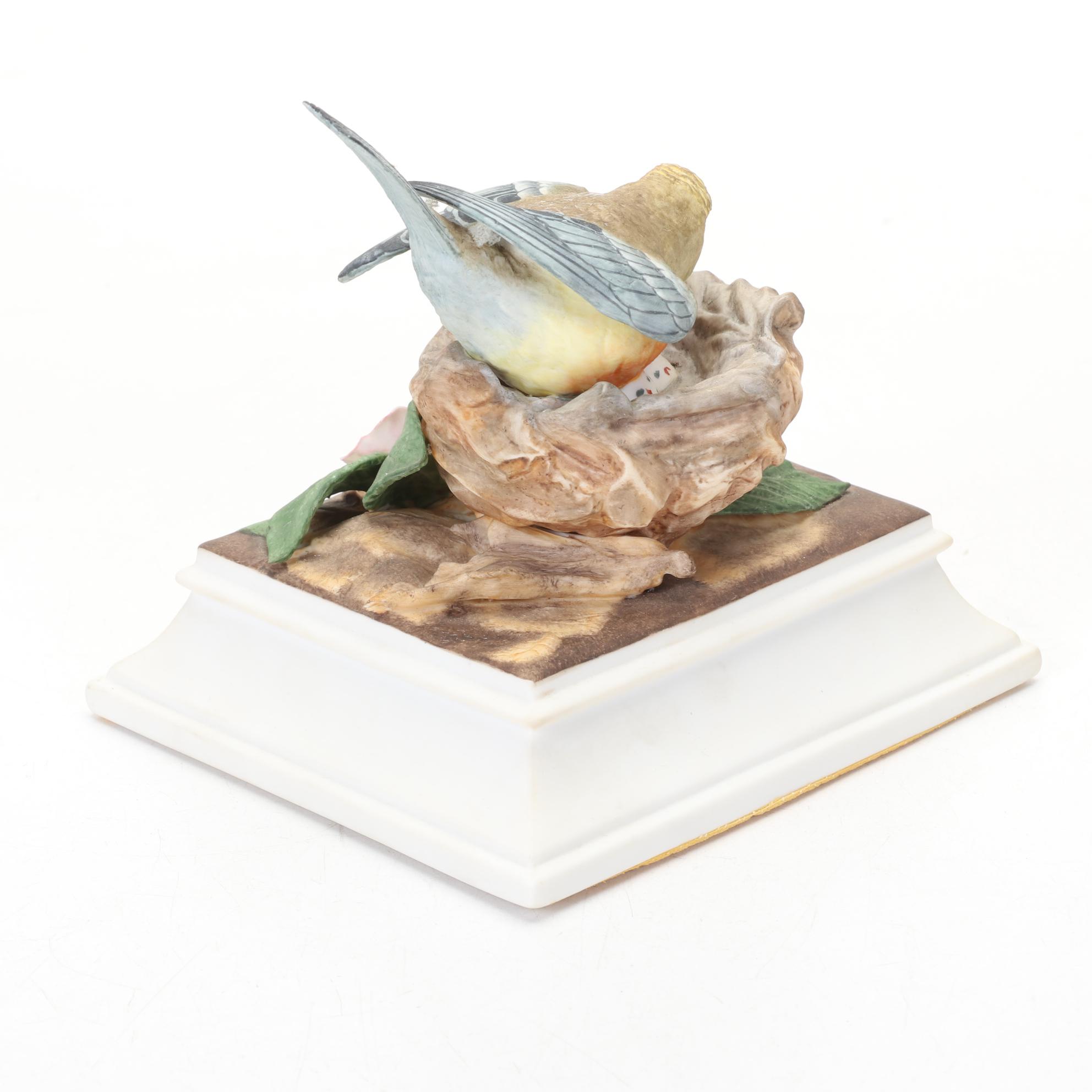 Boehm Limited Edition "Black-Throated Blue Warbler" and Other Boehm Figurines