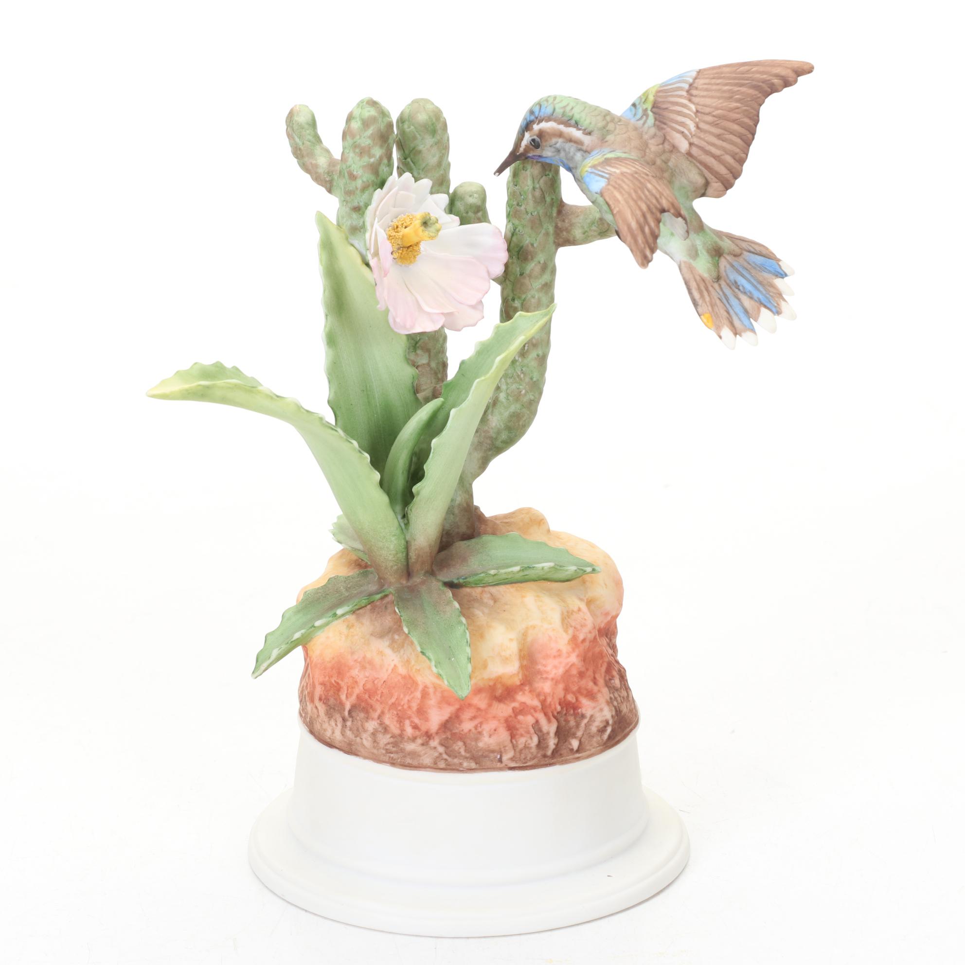 Boehm Limited Edition "Black-Throated Blue Warbler" and Other Boehm Figurines