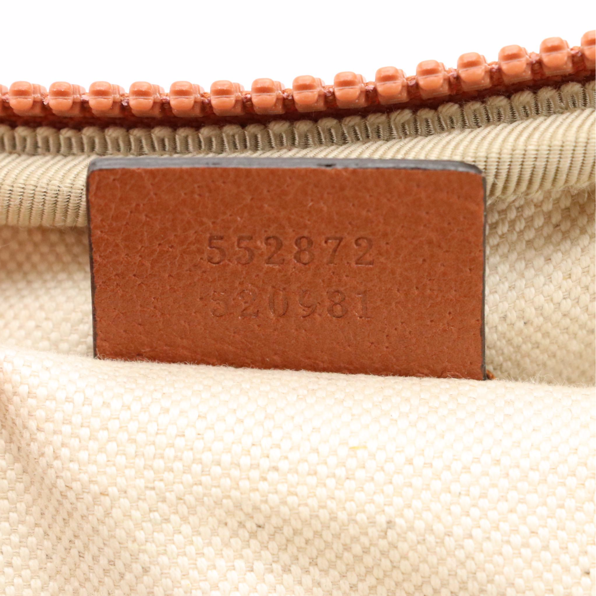 Gucci LA Dodgers Backpack in GG Canvas and Leather Trim