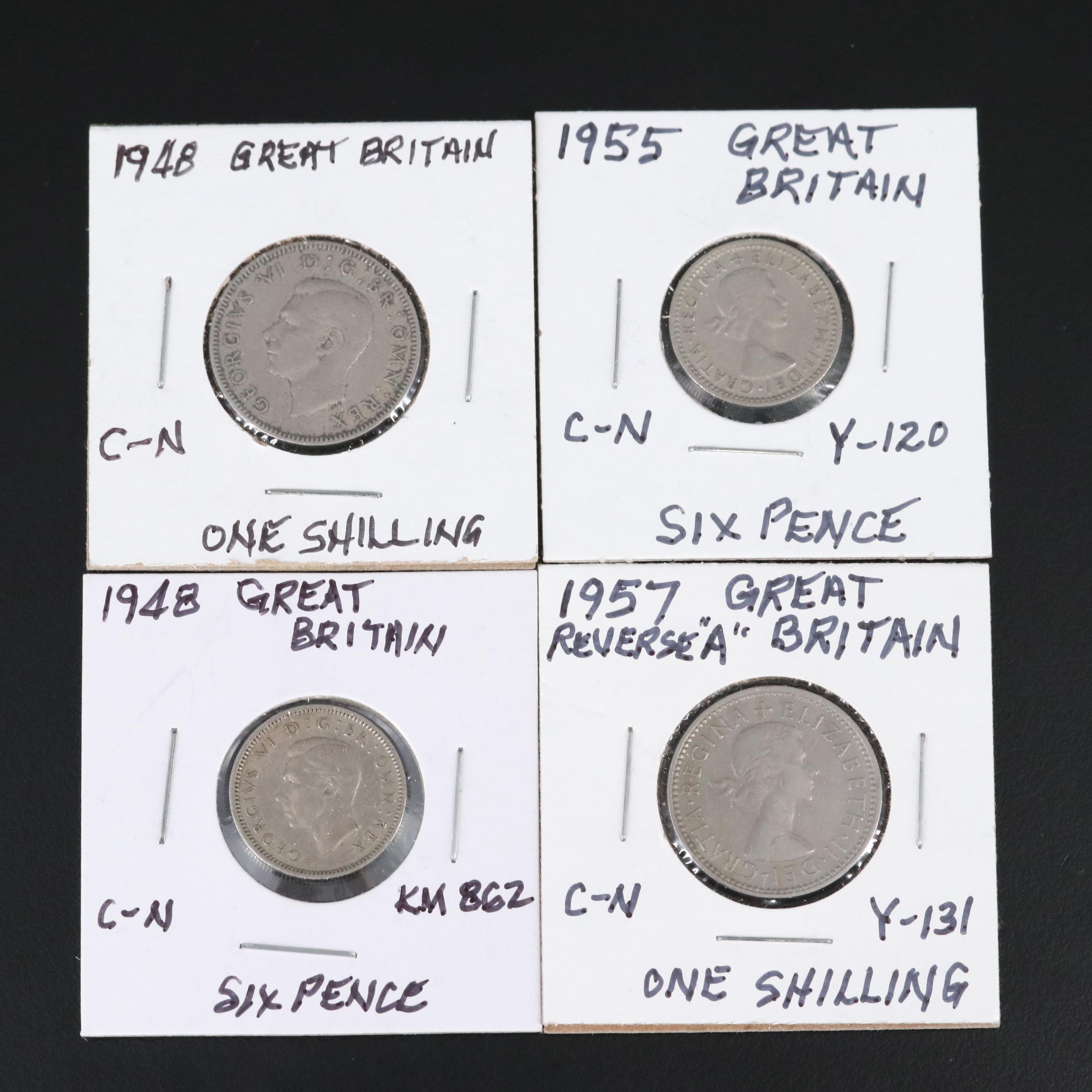 Collection of Thirty-Five Great Britain Assorted Coins