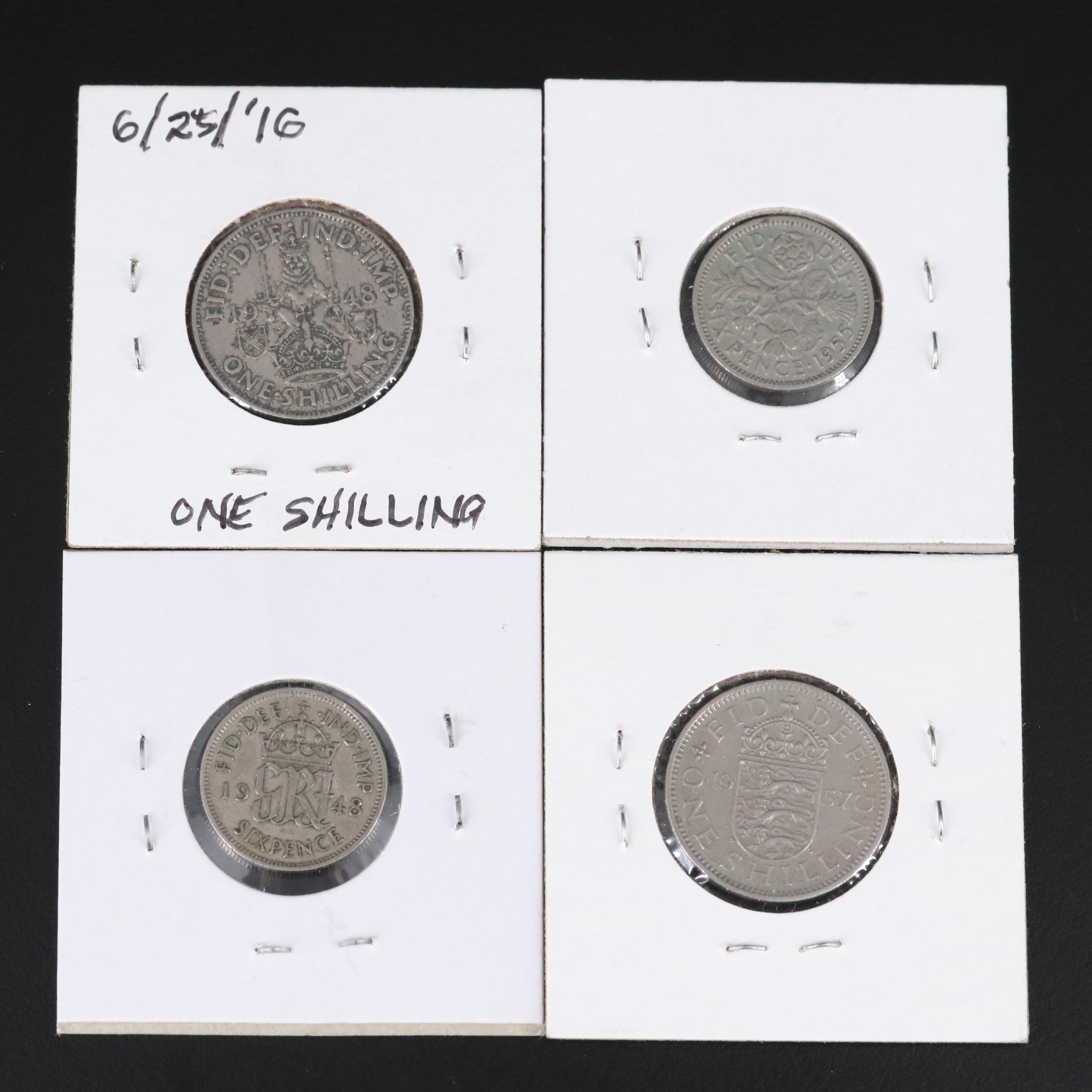 Collection of Thirty-Five Great Britain Assorted Coins