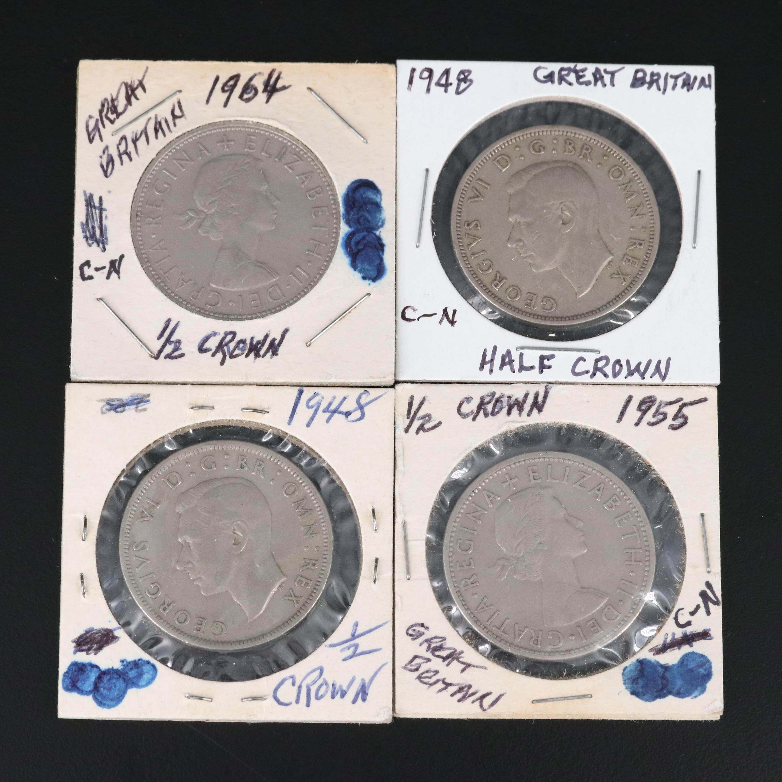 Collection of Thirty-Five Great Britain Assorted Coins