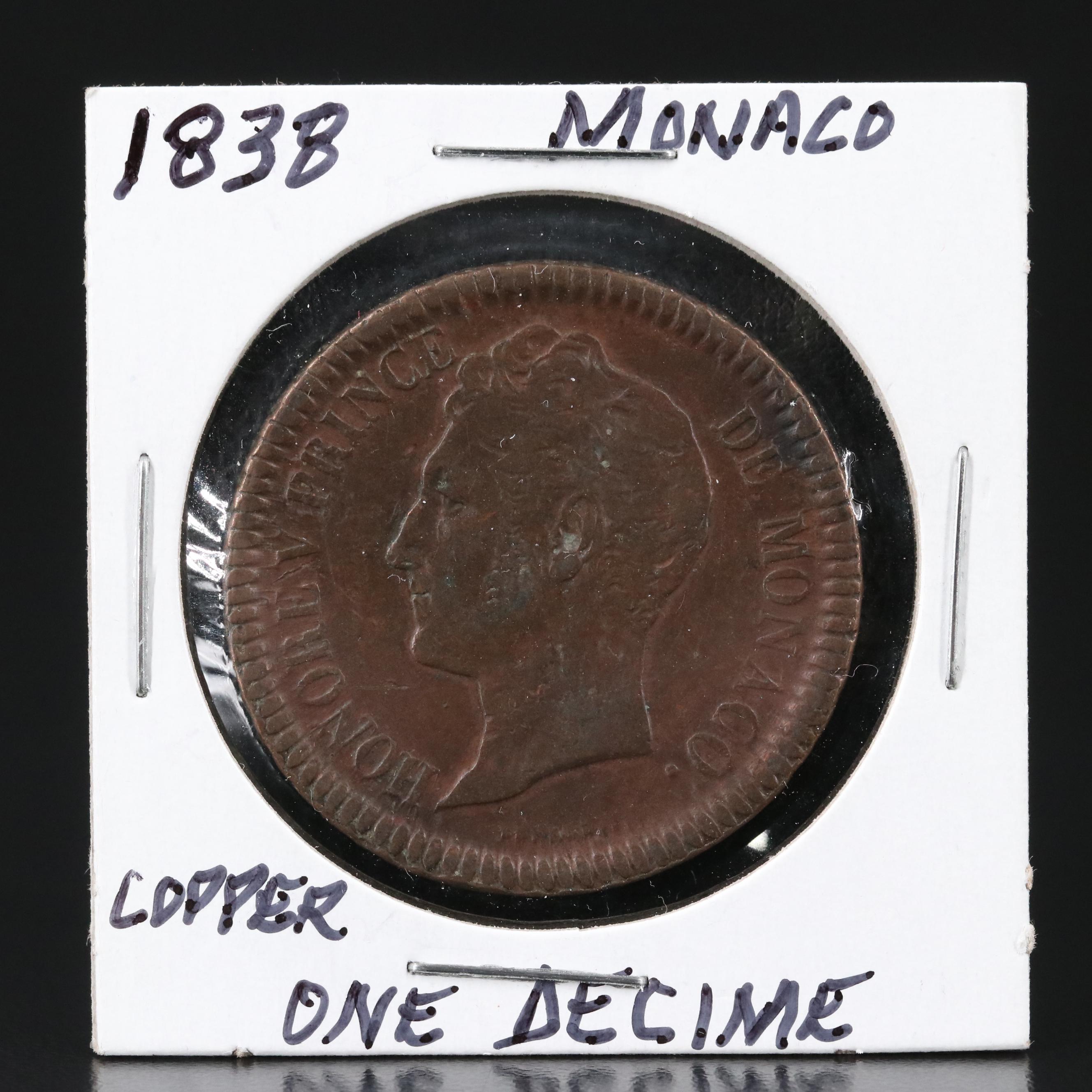 Collection of Four Large Copper World Coins From the 1800's