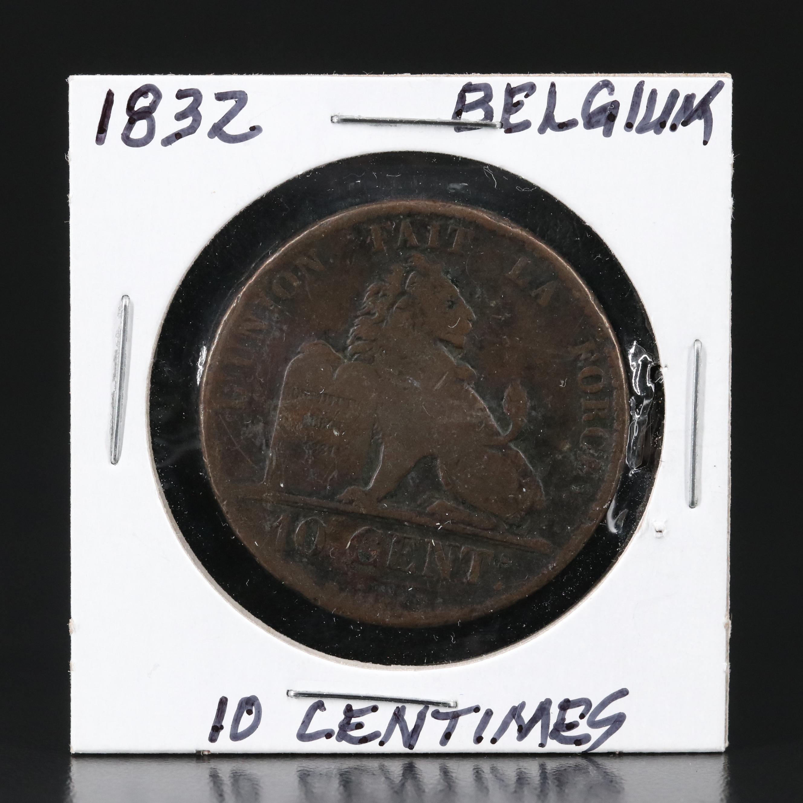 Collection of Four Large Copper World Coins From the 1800's