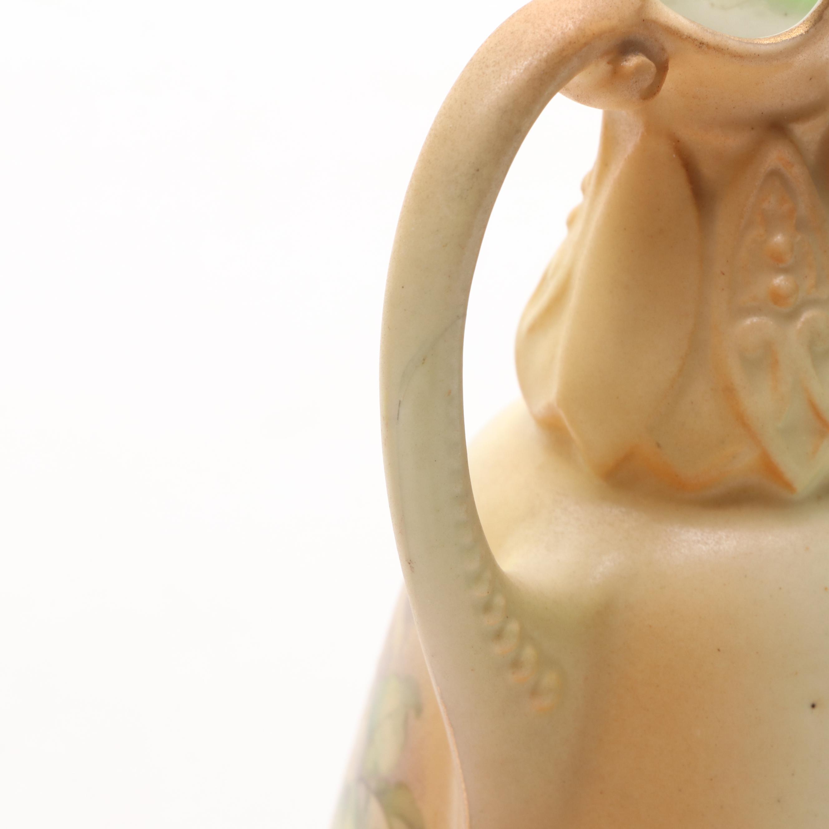 Robert Hanke Ewer and Vase with Other Hand Embellished Porcelain Shakers