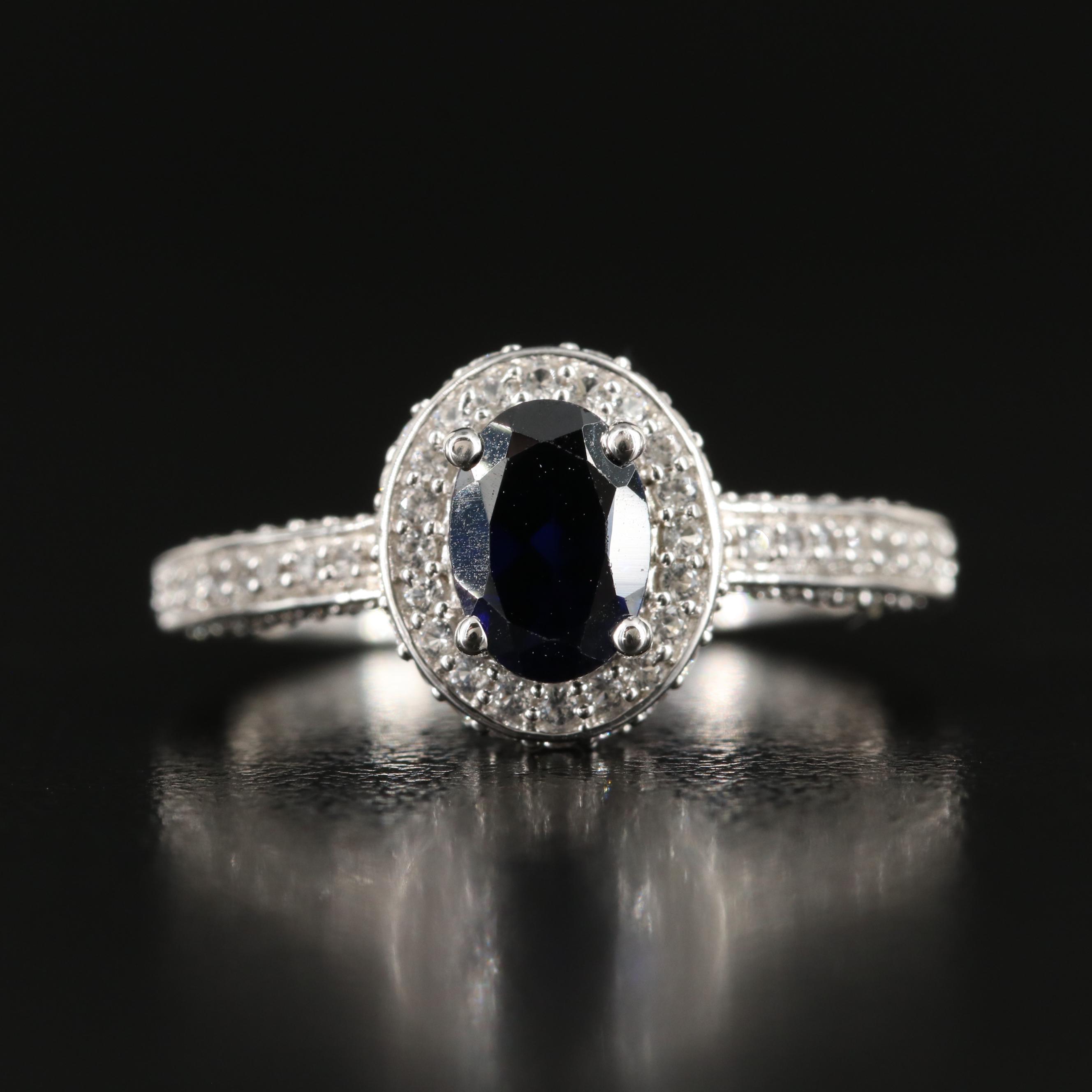 Sterling Sapphire Ring