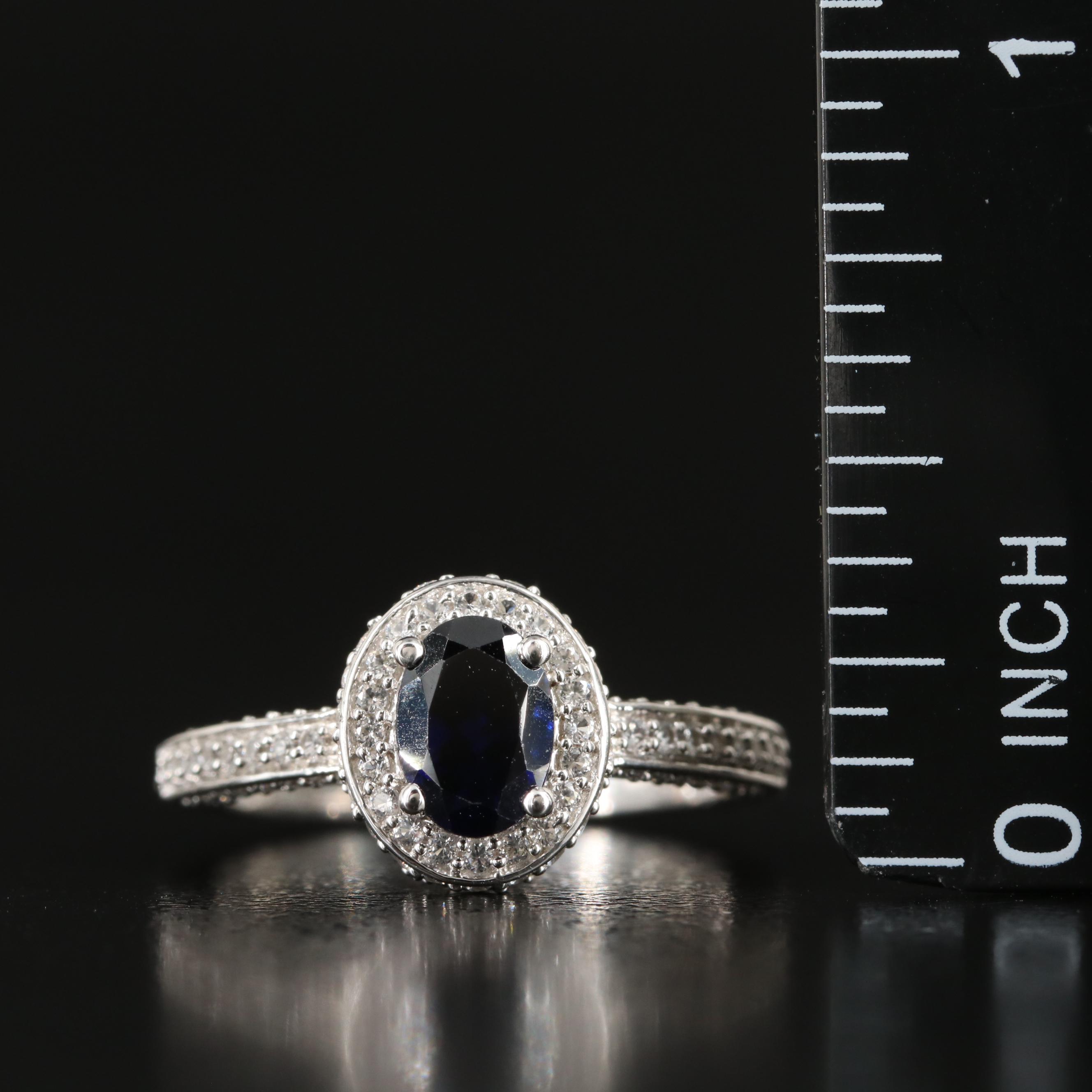 Sterling Sapphire Ring