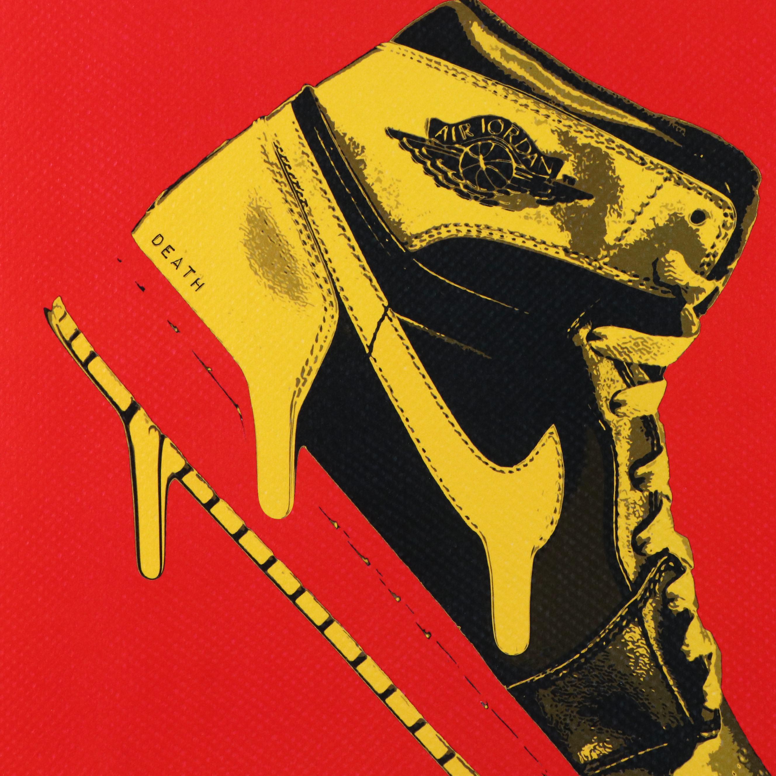 Death NYC Pop Art Graphic Print of Nike Air Jordan